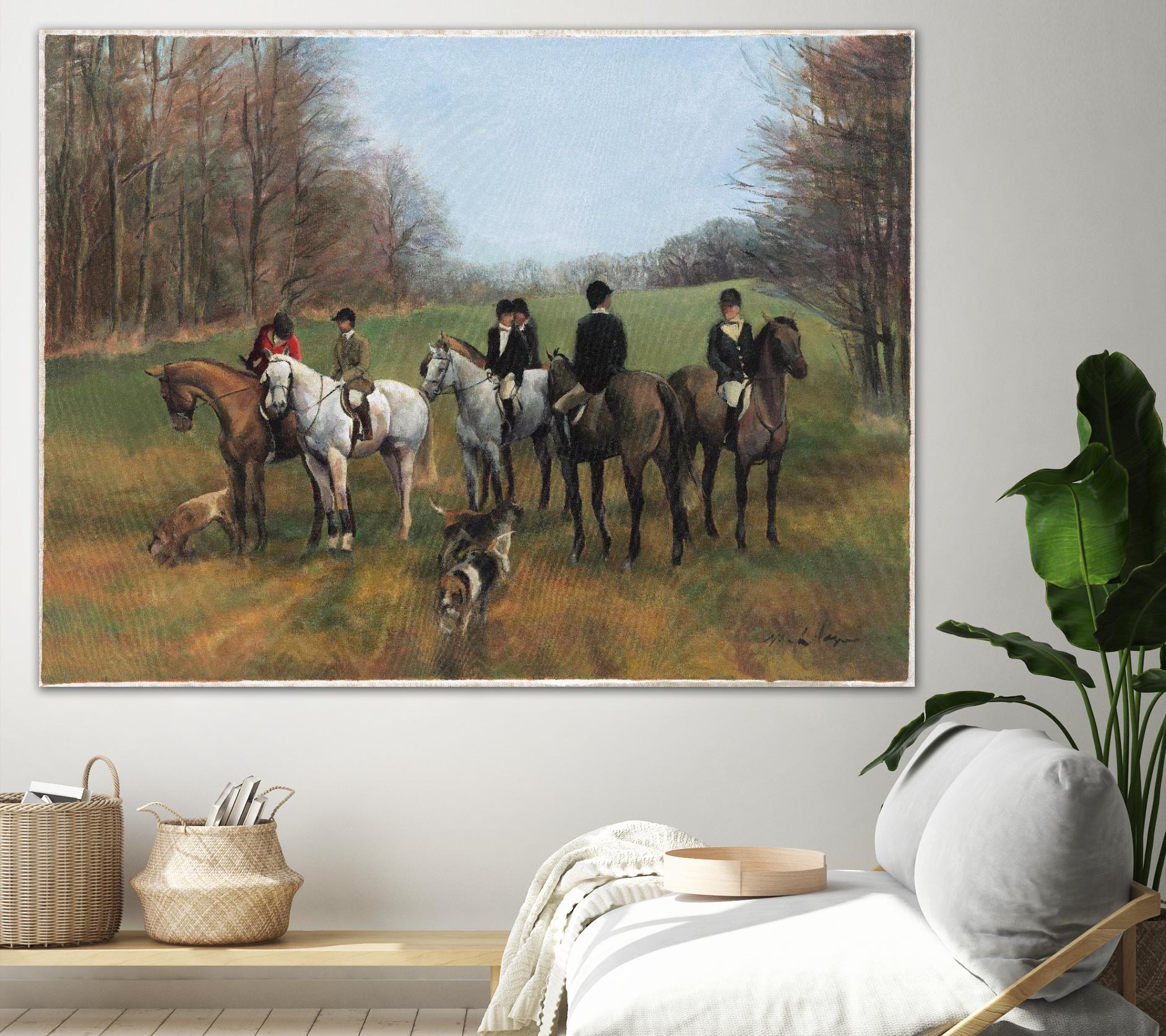 Morning in Millbrook by Albena Hristova on GIANT ART - multi sport beagles