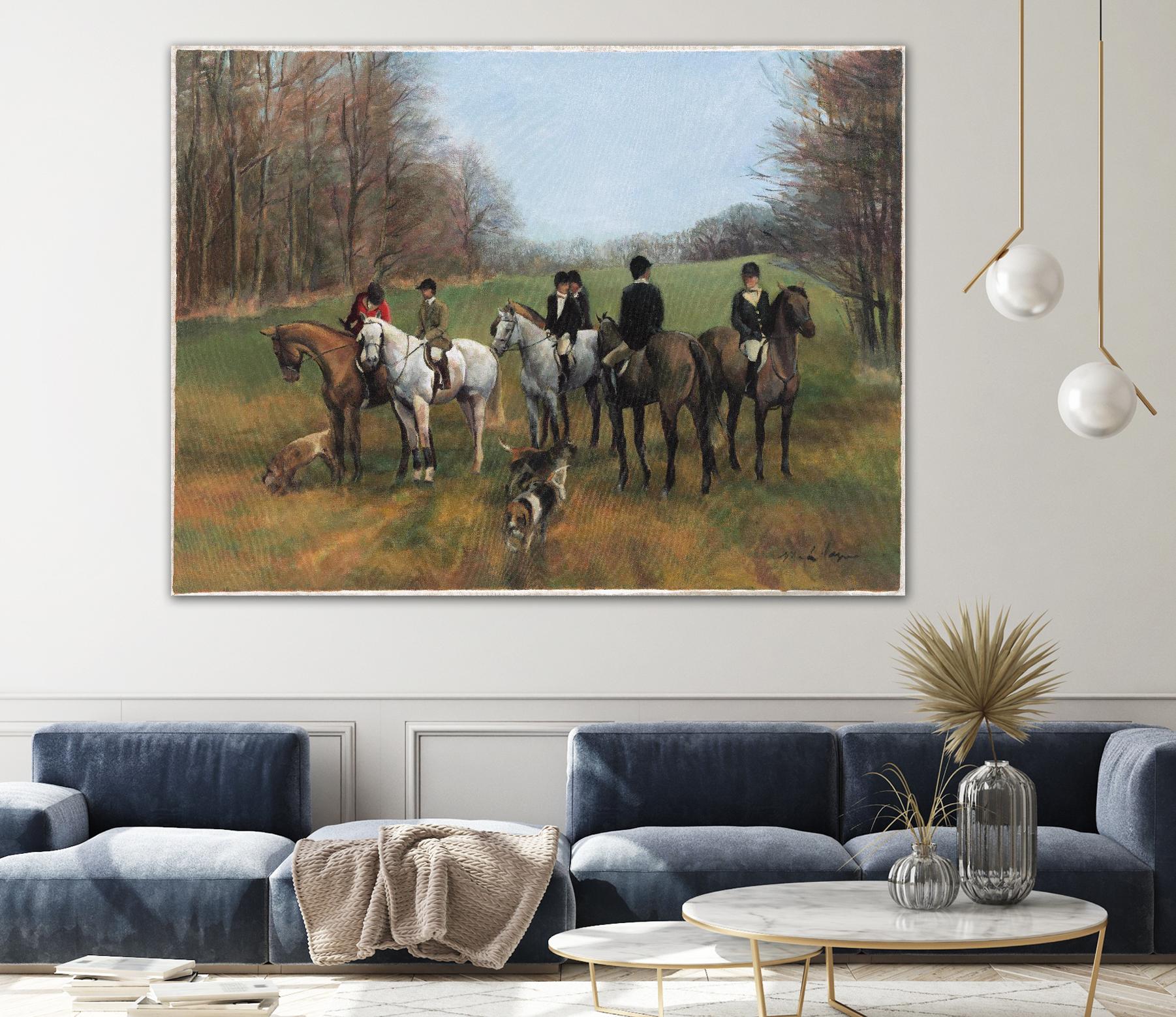 Morning in Millbrook by Albena Hristova on GIANT ART - multi sport beagles