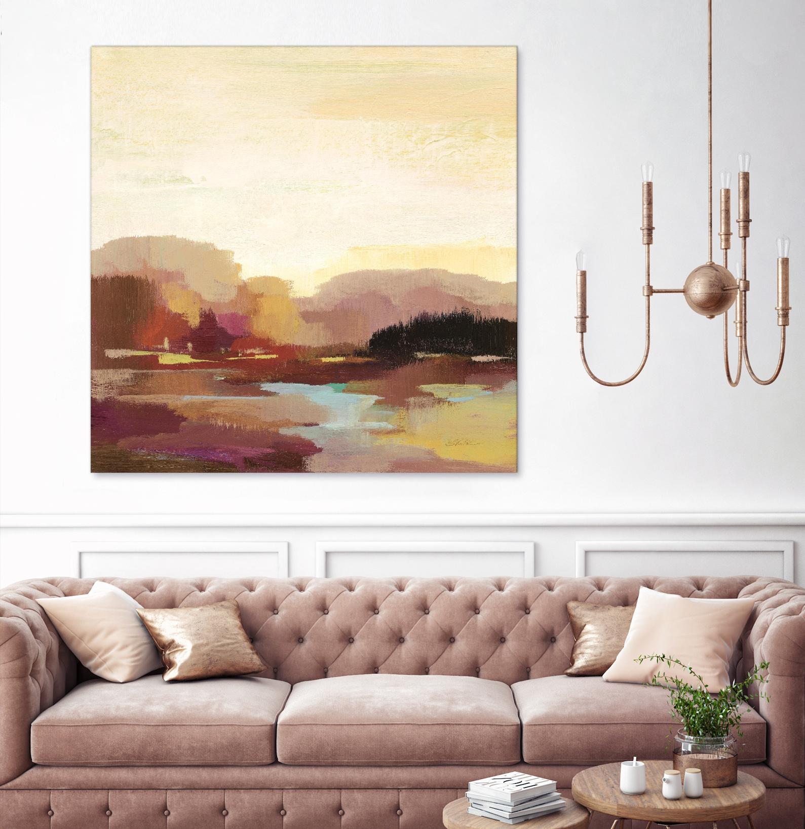 Maroon Landscape by Silvia Vassileva on GIANT ART - abstract abstract