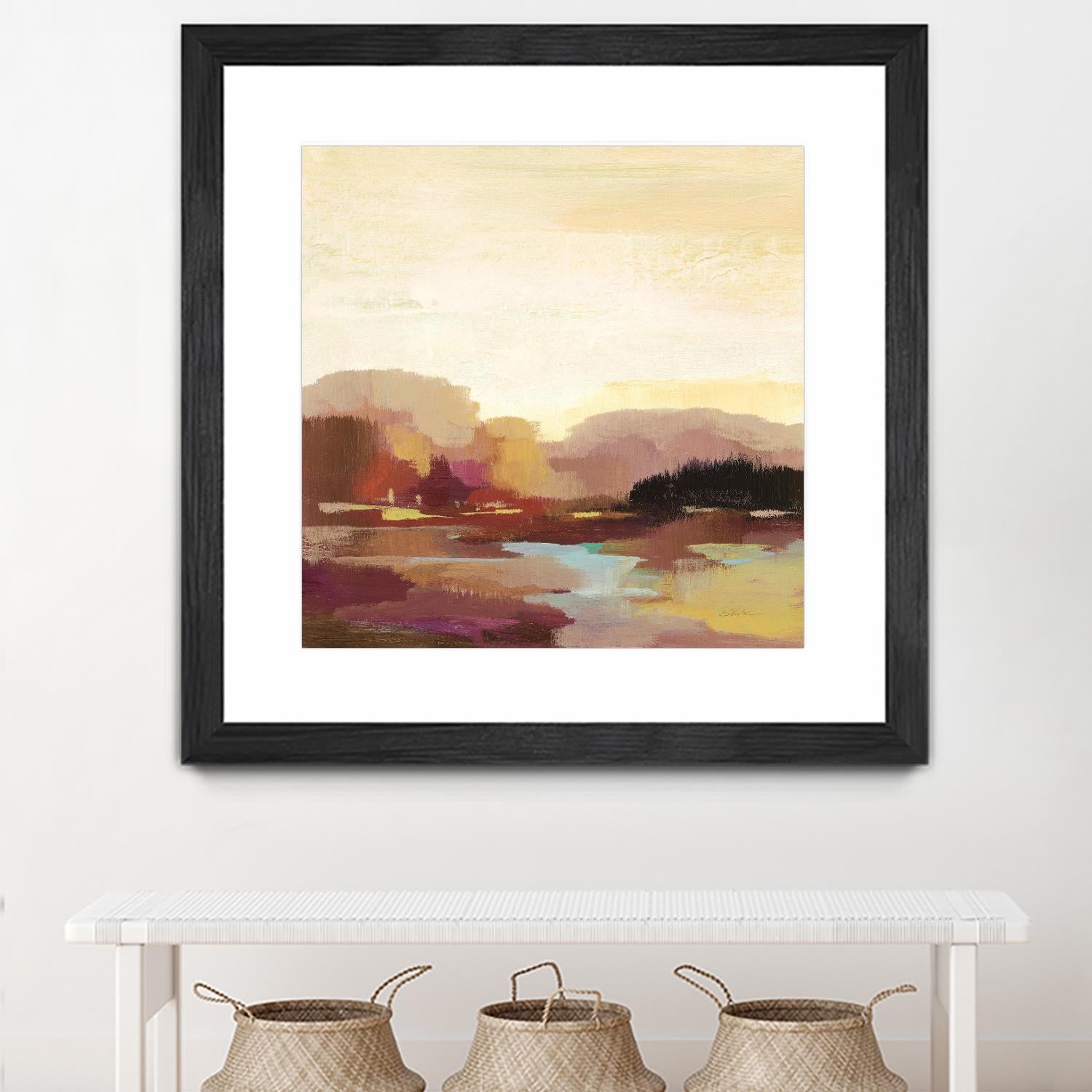 Maroon Landscape by Silvia Vassileva on GIANT ART - abstract abstract