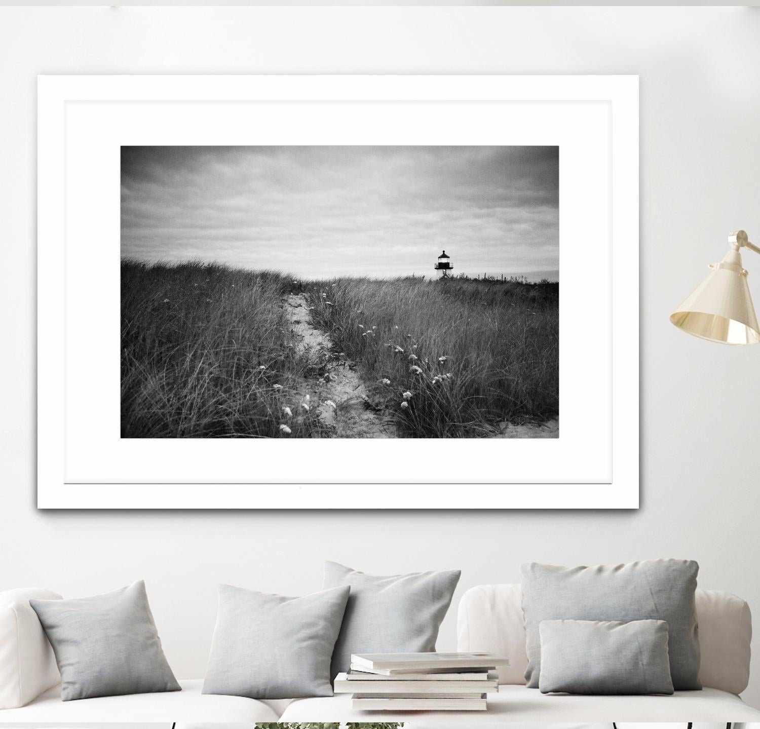 Nantucket Light by Aledanda on GIANT ART - grey black & white path