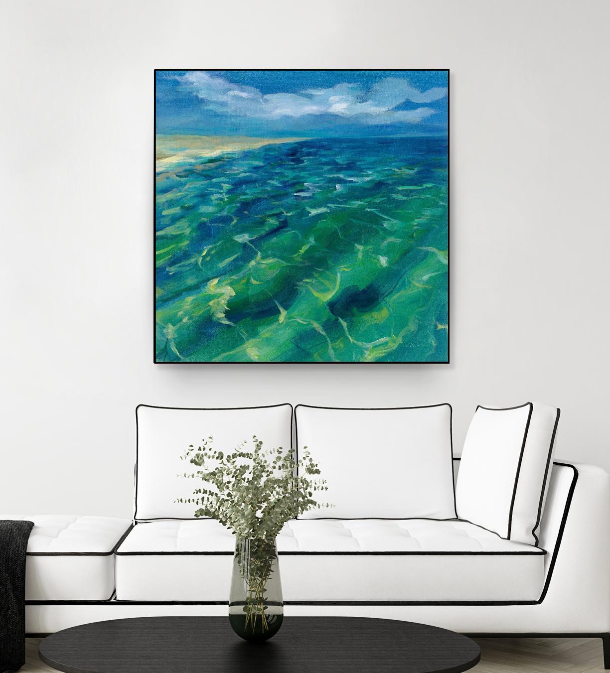 Sunny Sea Reflections by Silvia Vassileva on GIANT ART - coastal & nautical aqua