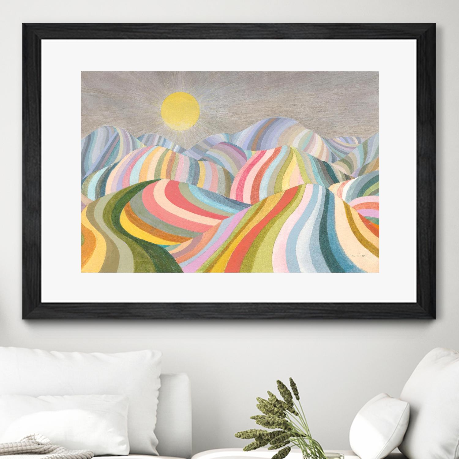 The Hills Roll On by Danhui Nai on GIANT ART - abstract abstract