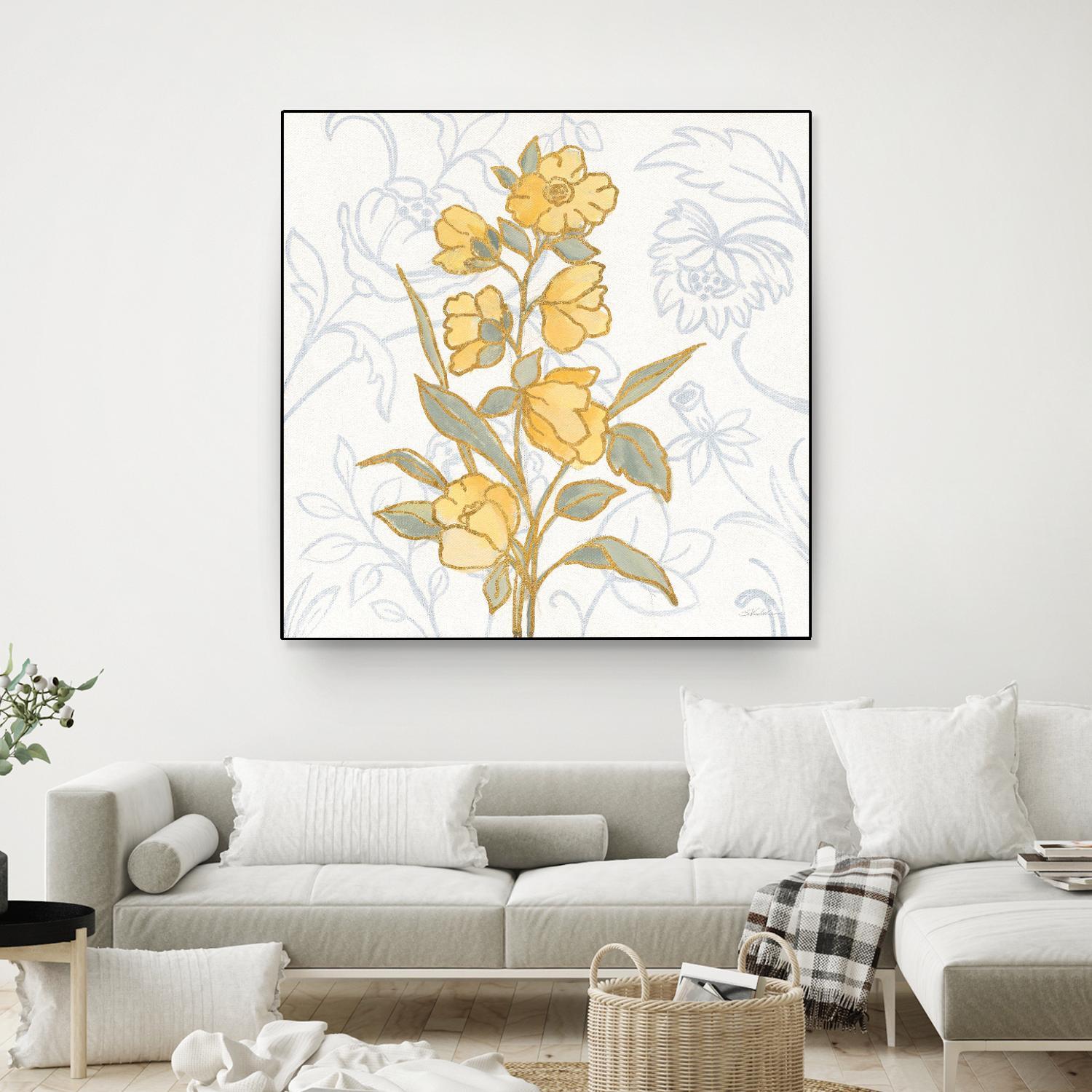 Flower Sophistication II by Silvia Vassileva on GIANT ART - florals blue