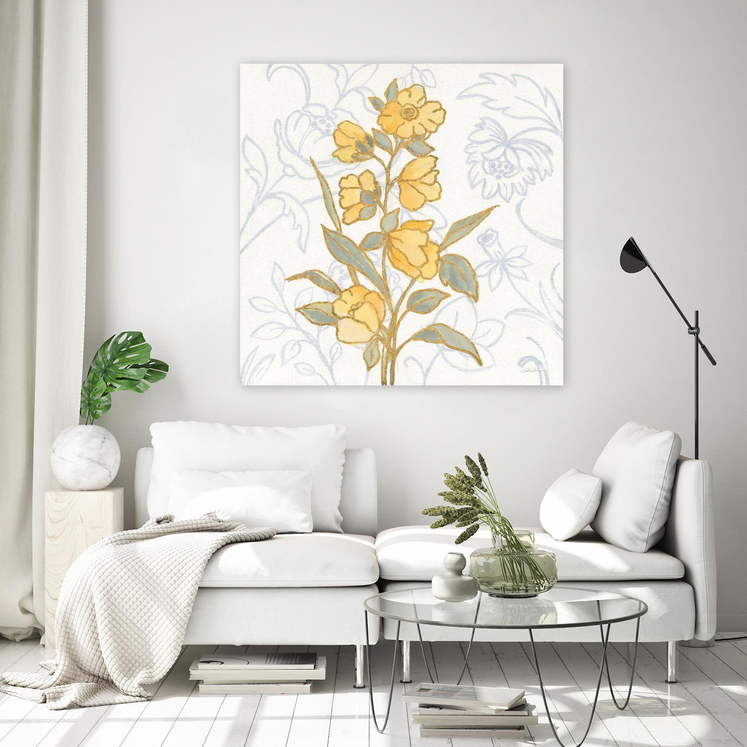 Flower Sophistication II by Silvia Vassileva on GIANT ART - florals blue