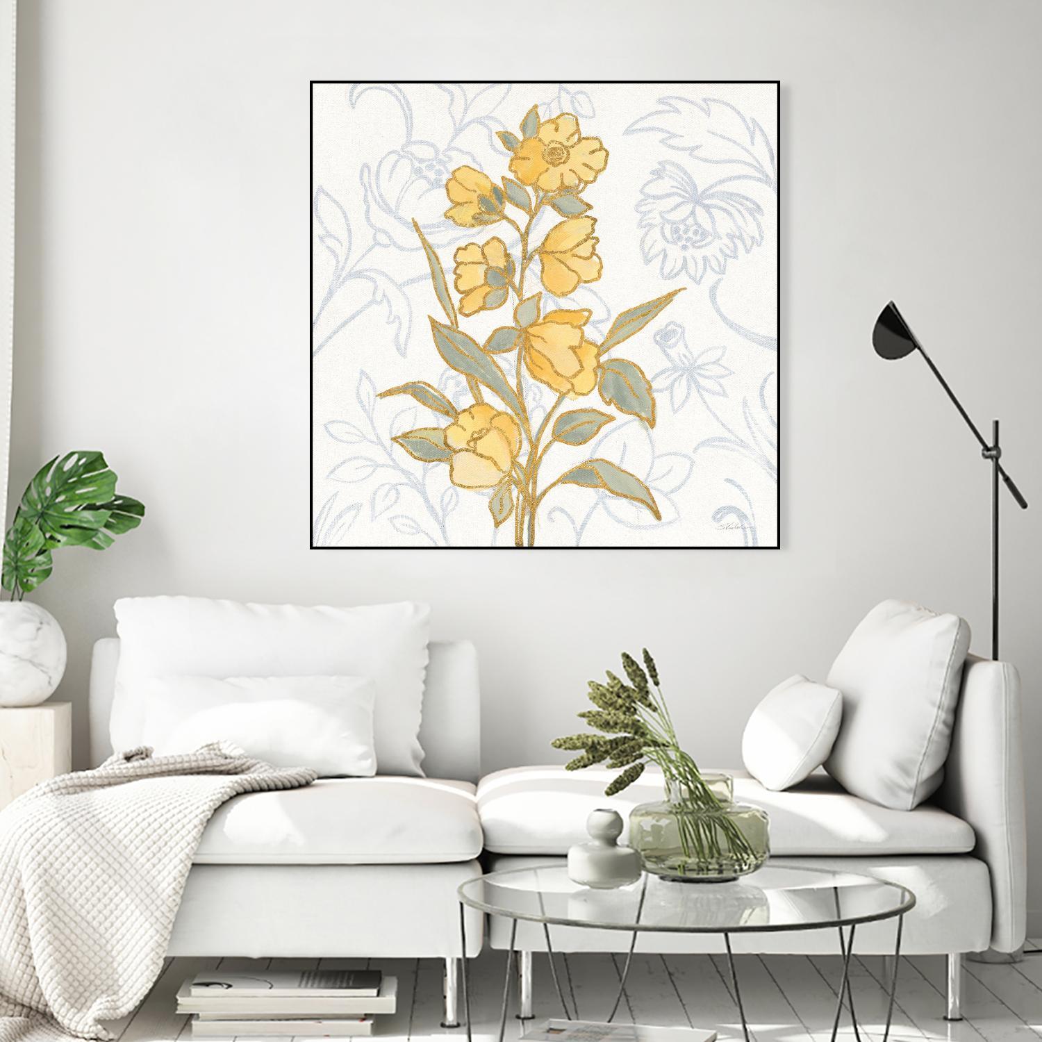 Flower Sophistication II by Silvia Vassileva on GIANT ART - florals blue