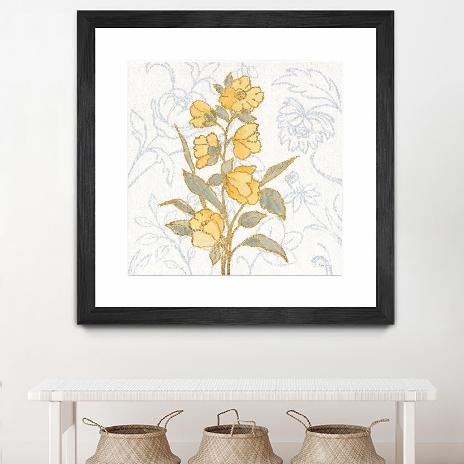 Flower Sophistication II by Silvia Vassileva on GIANT ART - florals blue