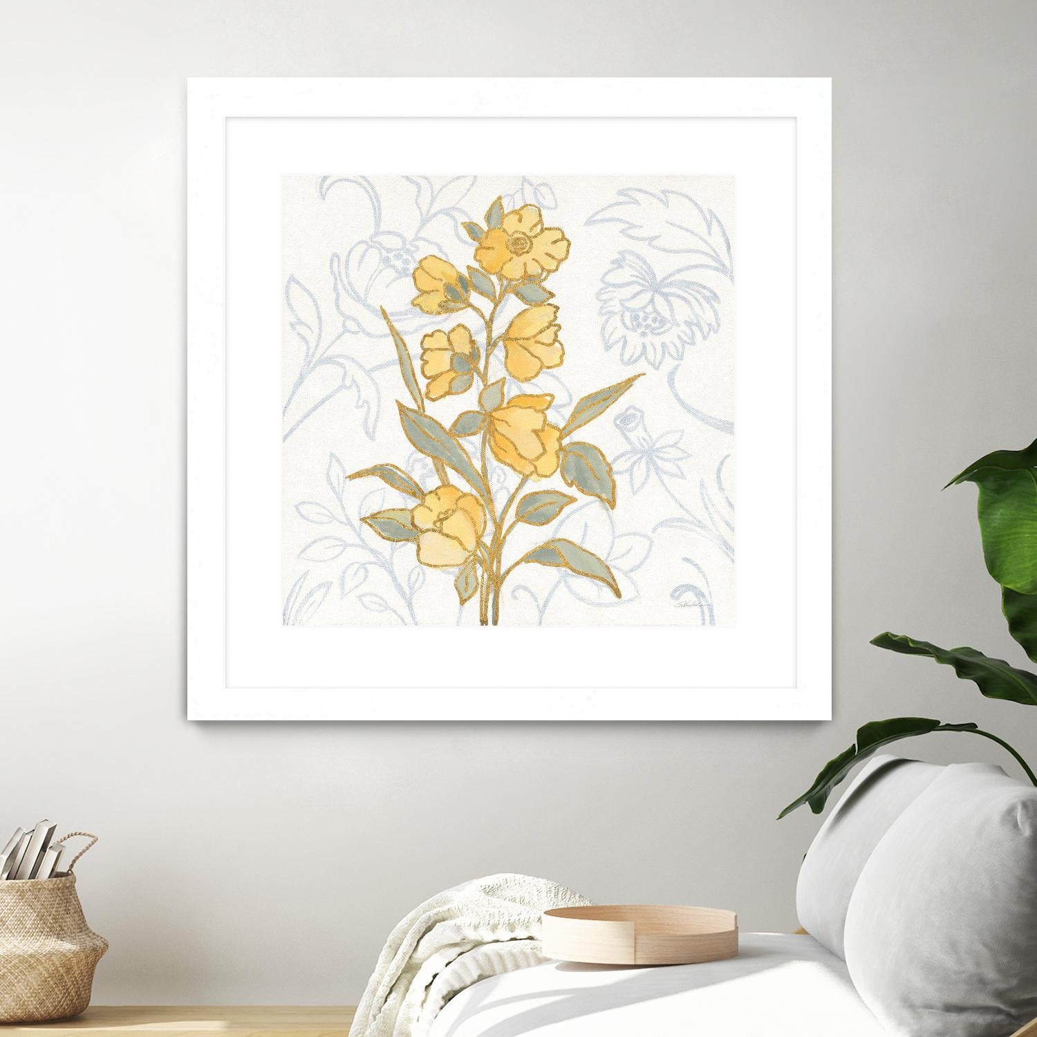 Flower Sophistication II by Silvia Vassileva on GIANT ART - florals blue