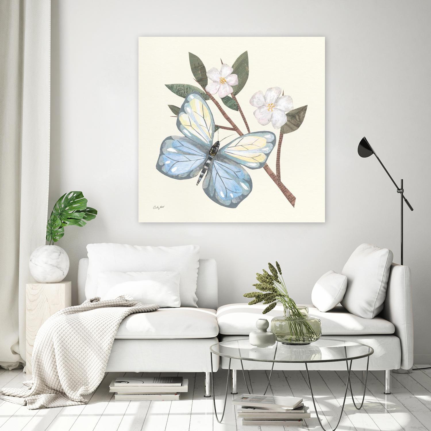 In the Garden Butterfly by Courtney Prahl on GIANT ART - animals black