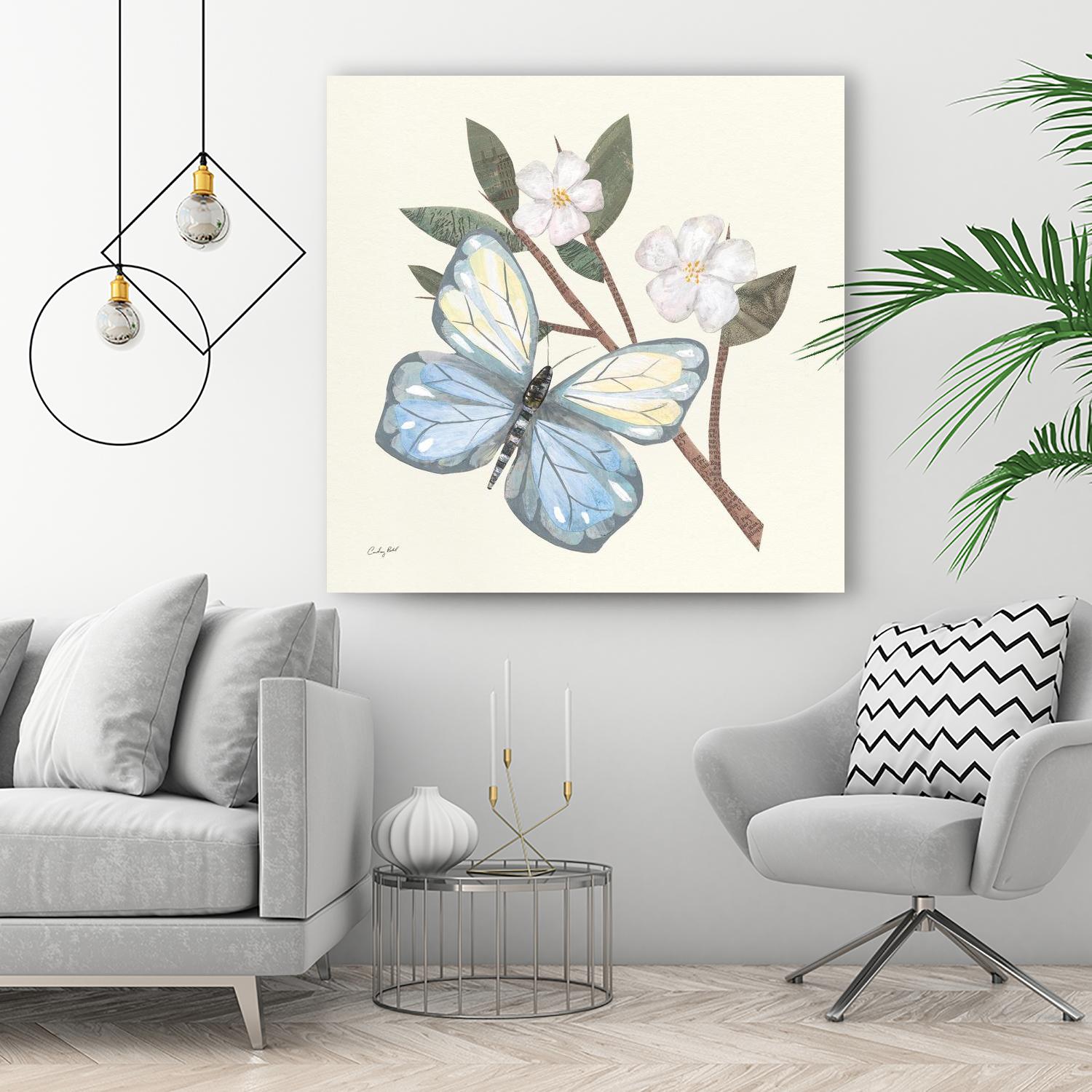 In the Garden Butterfly by Courtney Prahl on GIANT ART - animals black