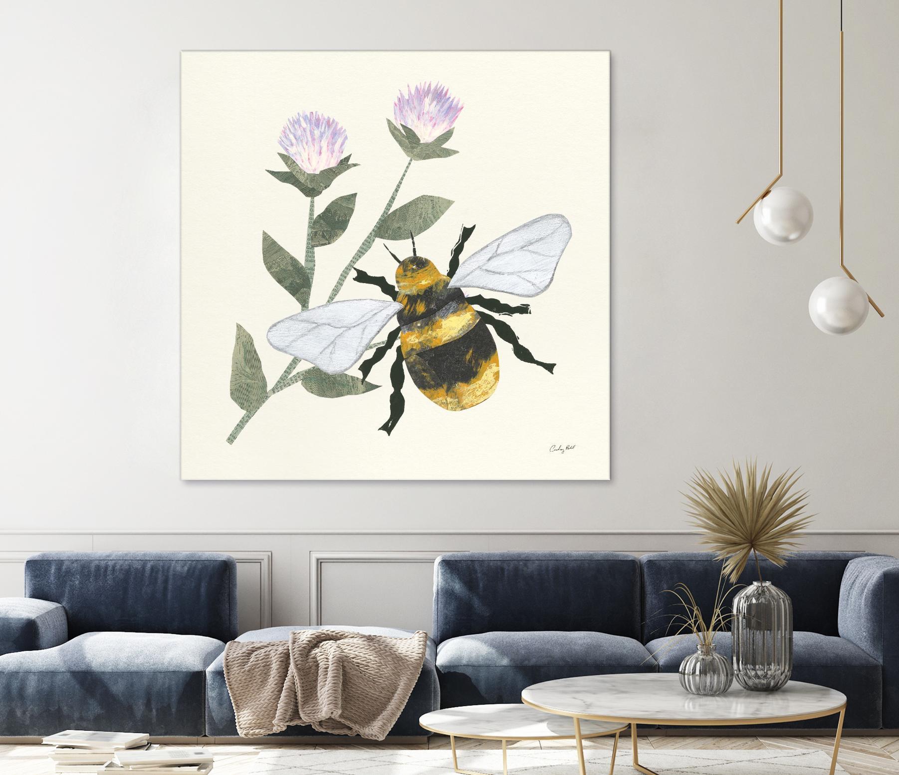 In the Garden Bee by Courtney Prahl on GIANT ART - animals bee