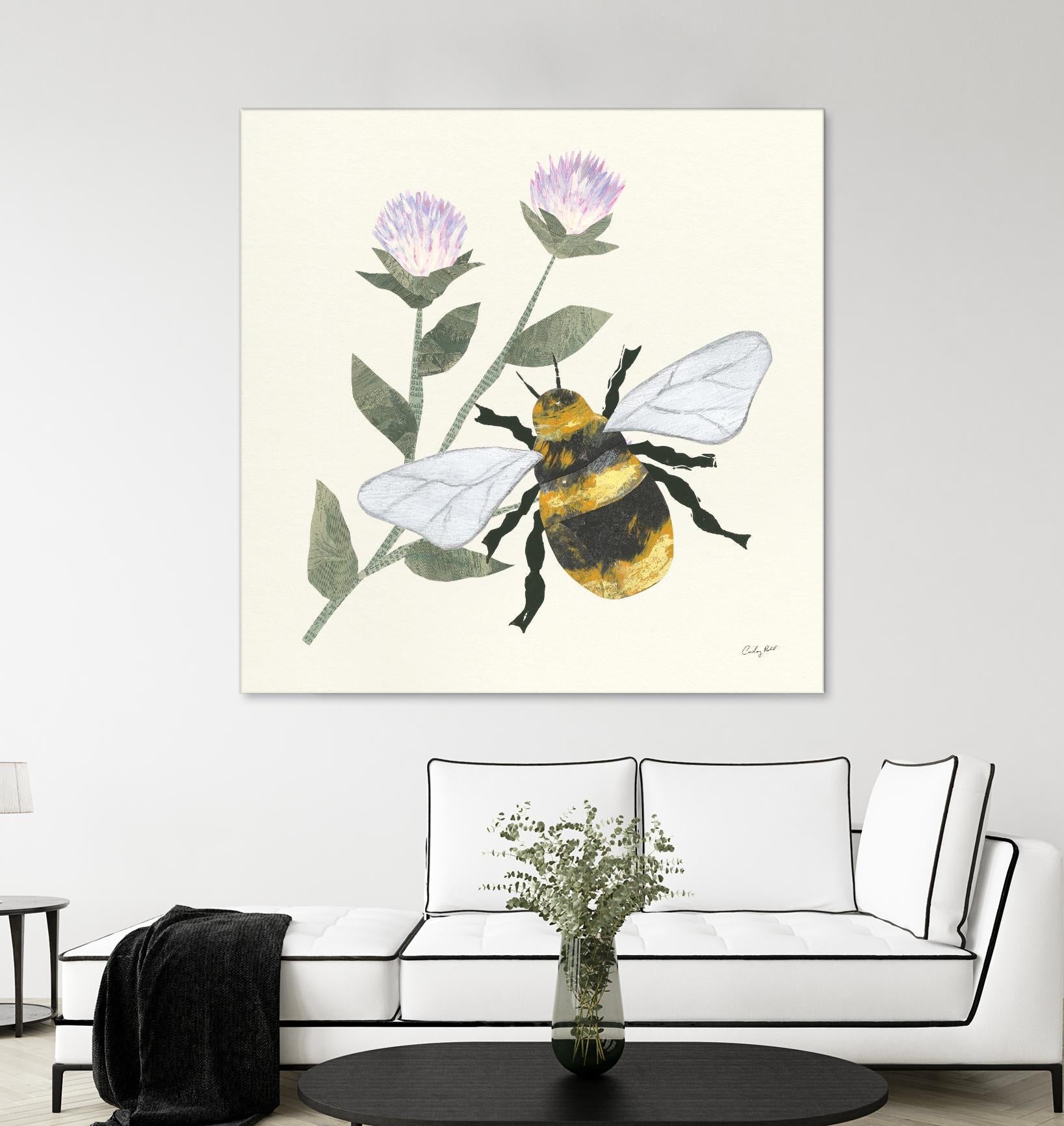 In the Garden Bee by Courtney Prahl on GIANT ART - animals bee