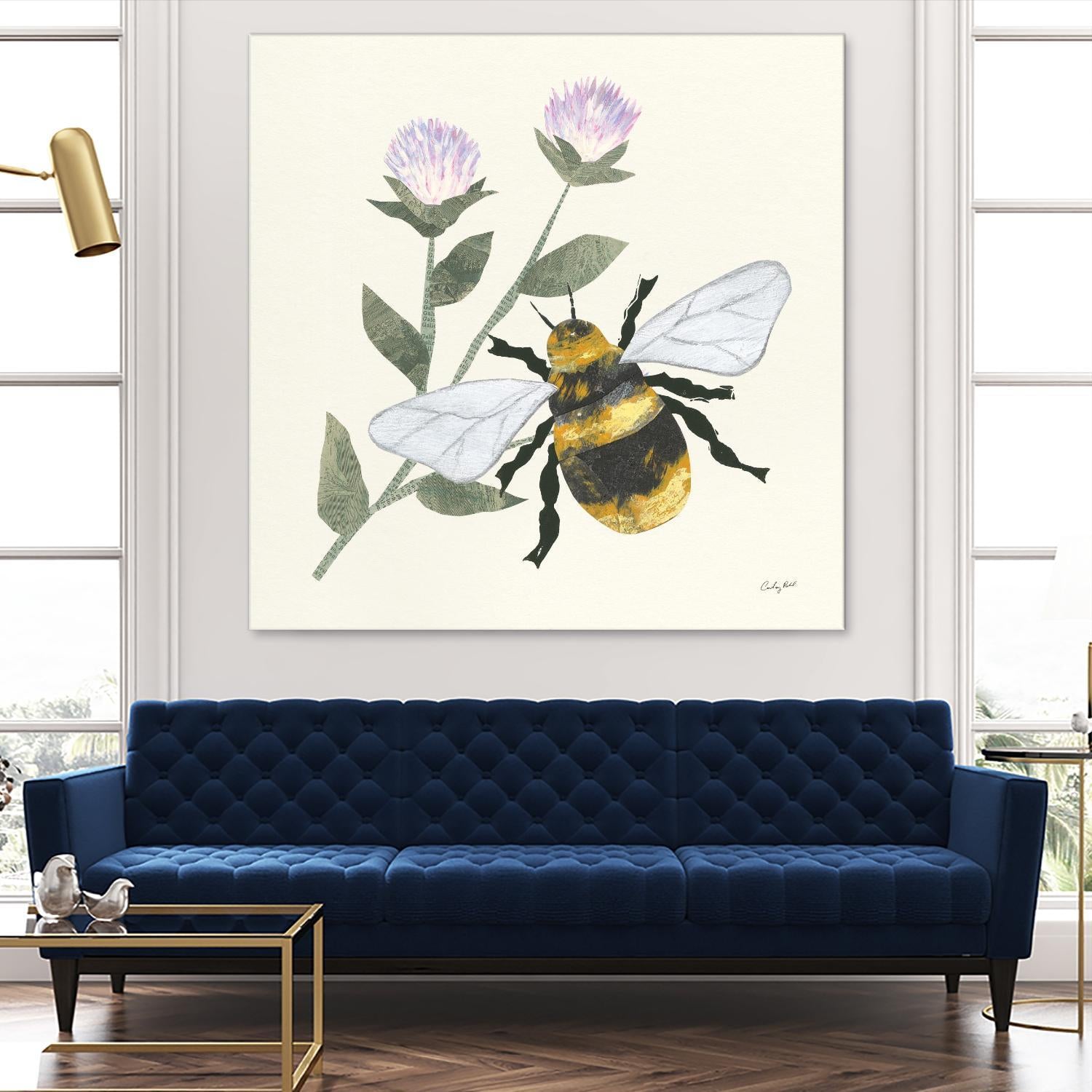 In the Garden Bee by Courtney Prahl on GIANT ART - animals bee