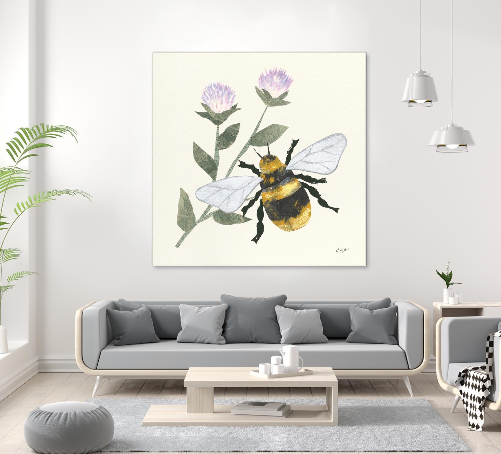 In the Garden Bee by Courtney Prahl on GIANT ART - animals bee