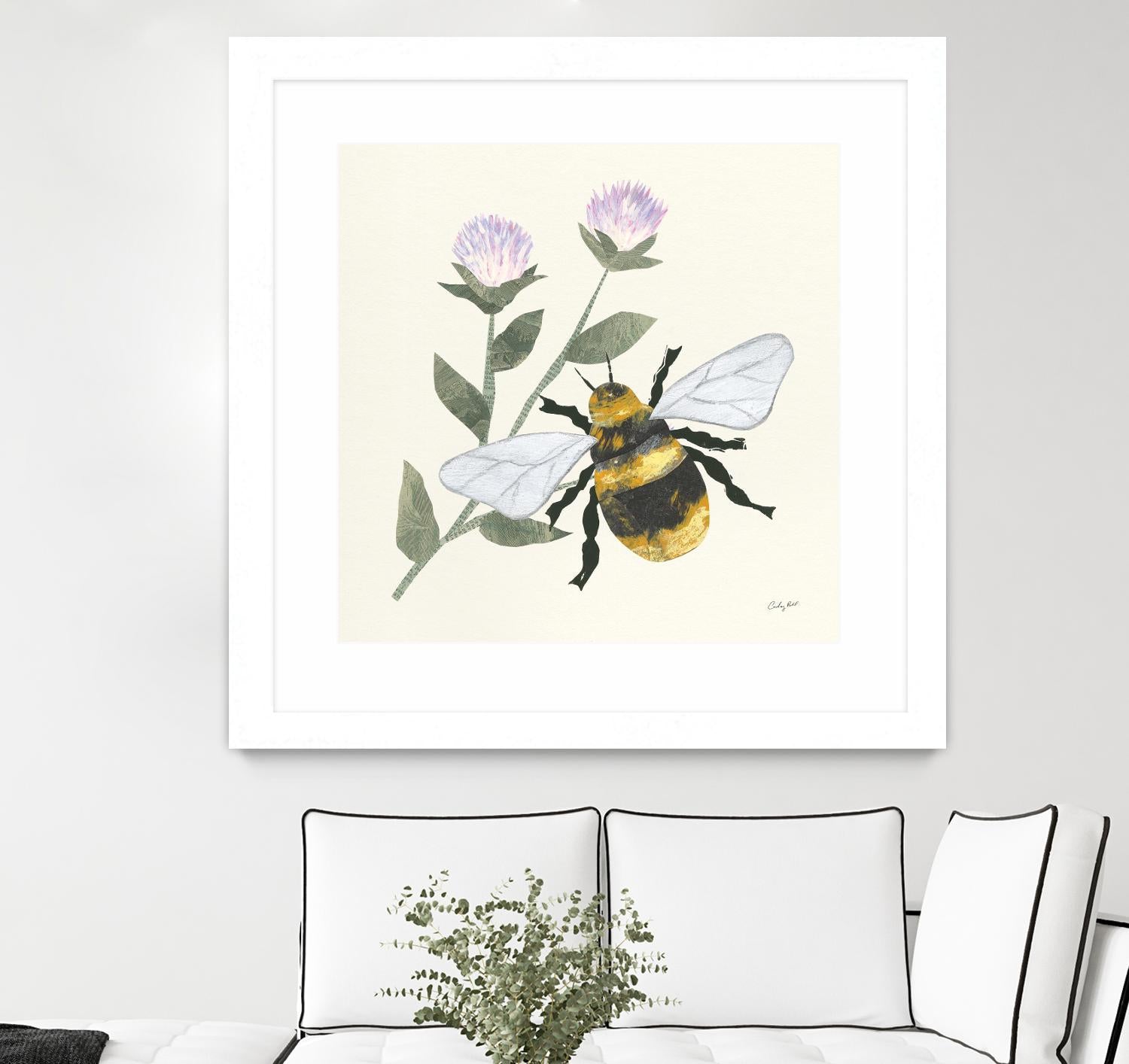 In the Garden Bee by Courtney Prahl on GIANT ART - animals bee