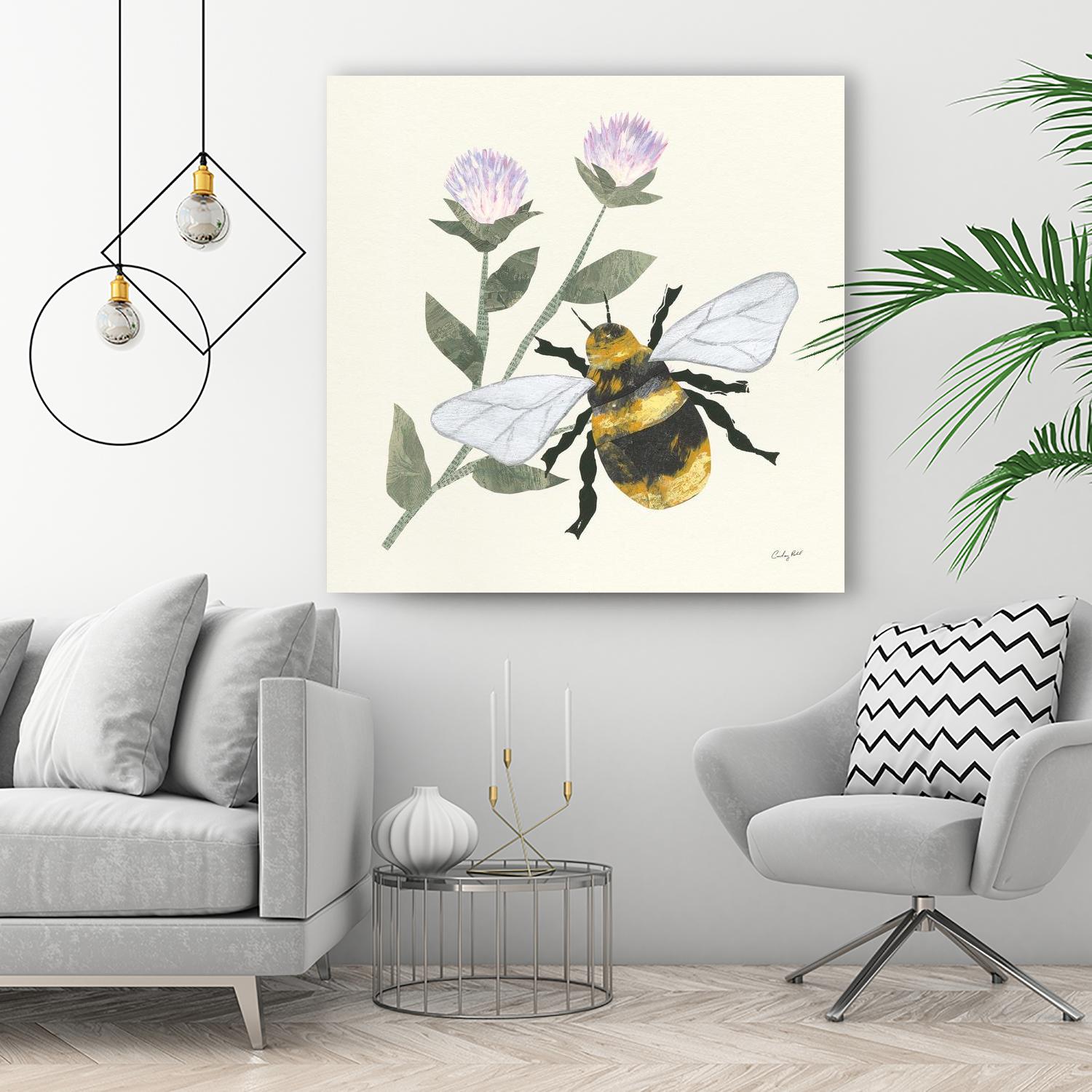 In the Garden Bee by Courtney Prahl on GIANT ART - animals bee