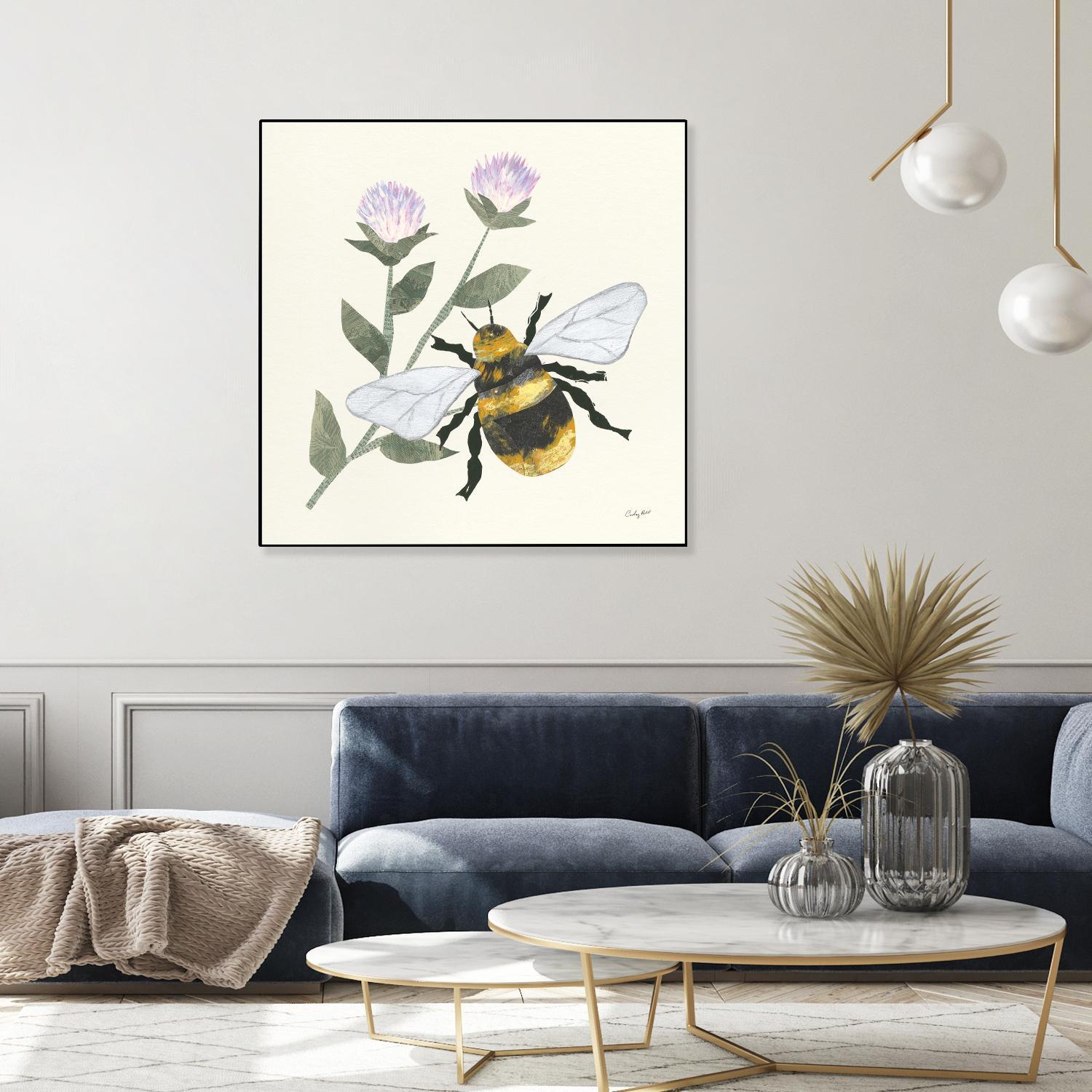 In the Garden Bee by Courtney Prahl on GIANT ART - animals bee