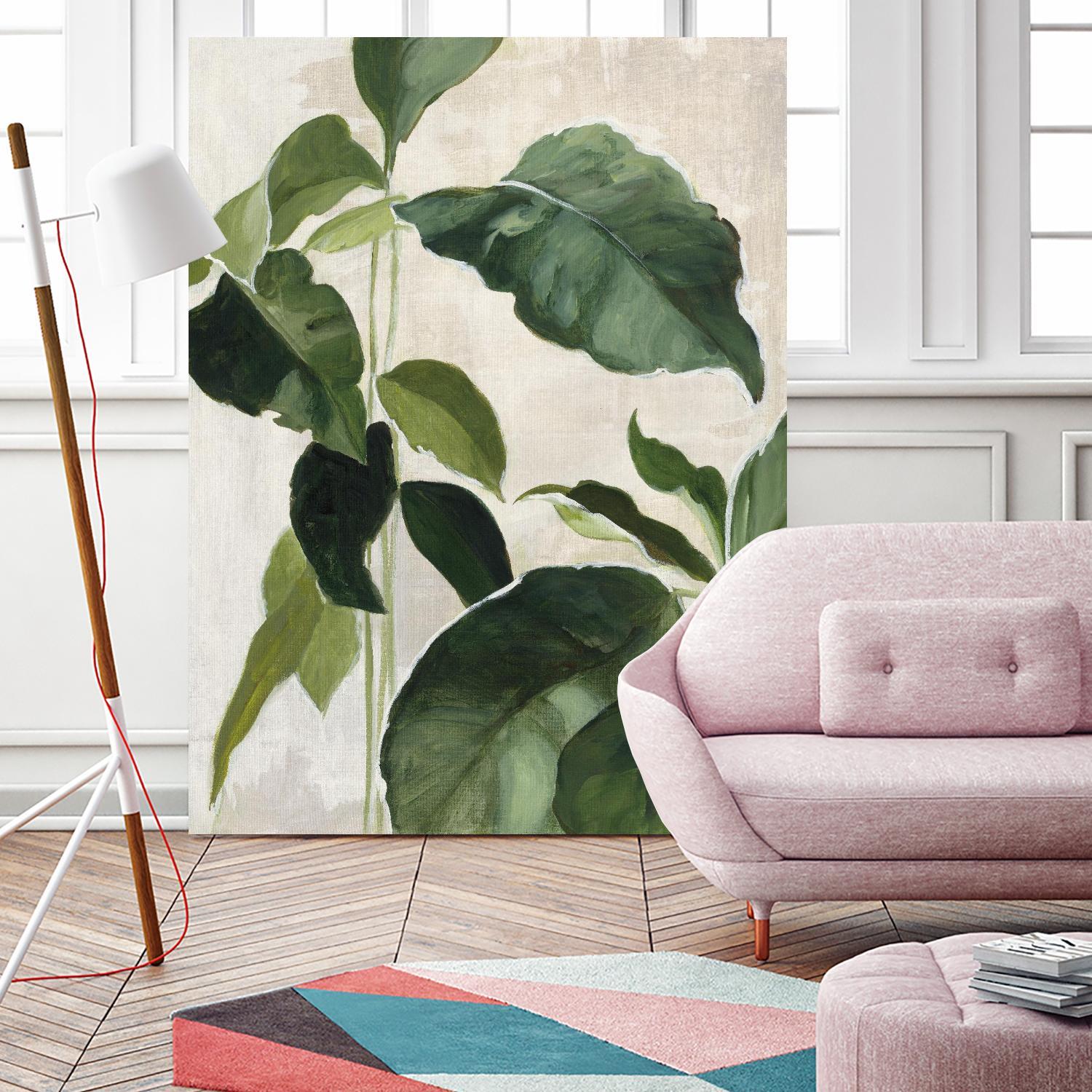 Tropical Study II by Julia Purinton on GIANT ART - beige tropical tropical leaf study