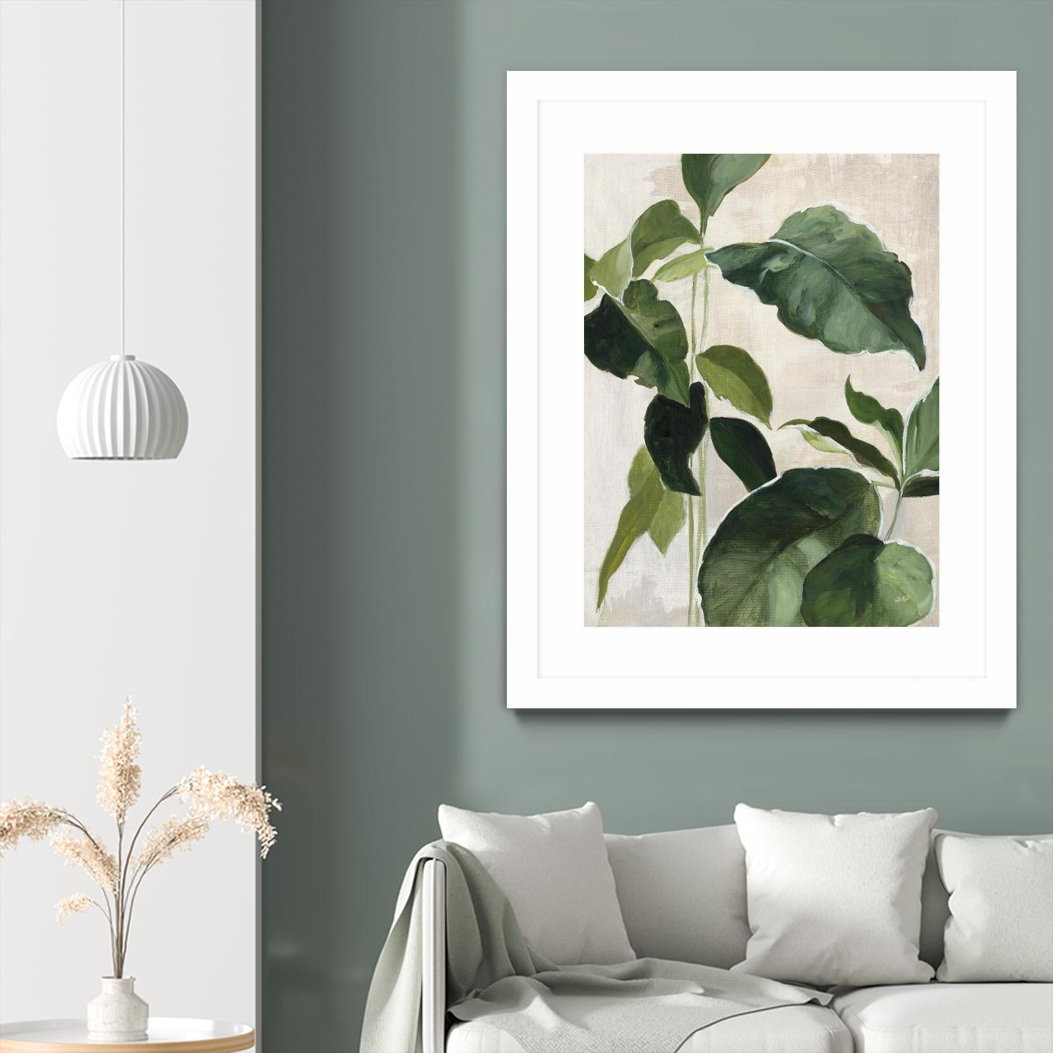 Tropical Study II by Julia Purinton on GIANT ART - beige tropical tropical leaf study