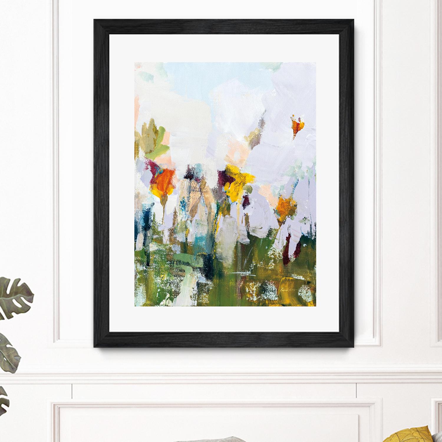 Spontaneous Summer I by Pamela Munger on GIANT ART - orange flowers floral