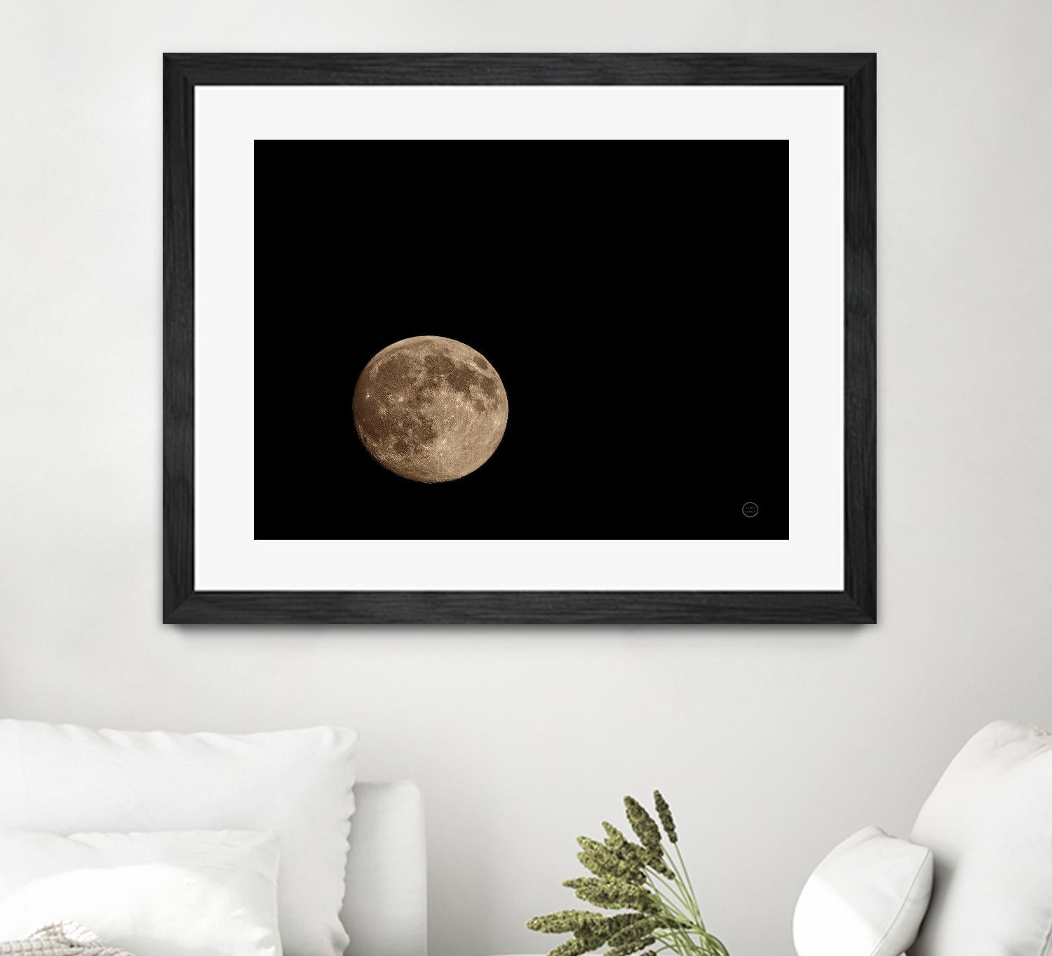 Moon Detail II by Nathan Larson on GIANT ART - black astronomy & celestial moon