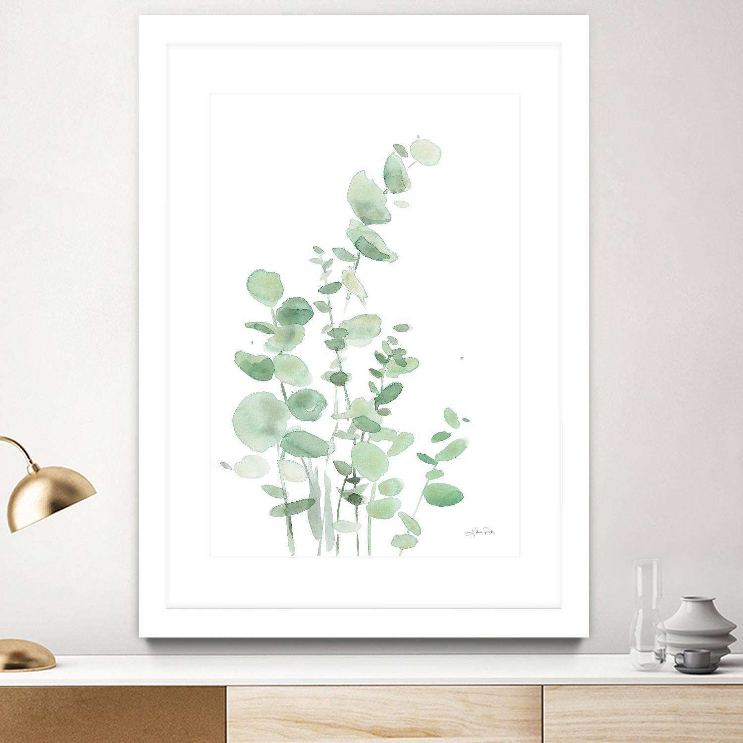Eucalyptus I by Katrina Pete on GIANT ART - green plants & trees eucalyptus plants