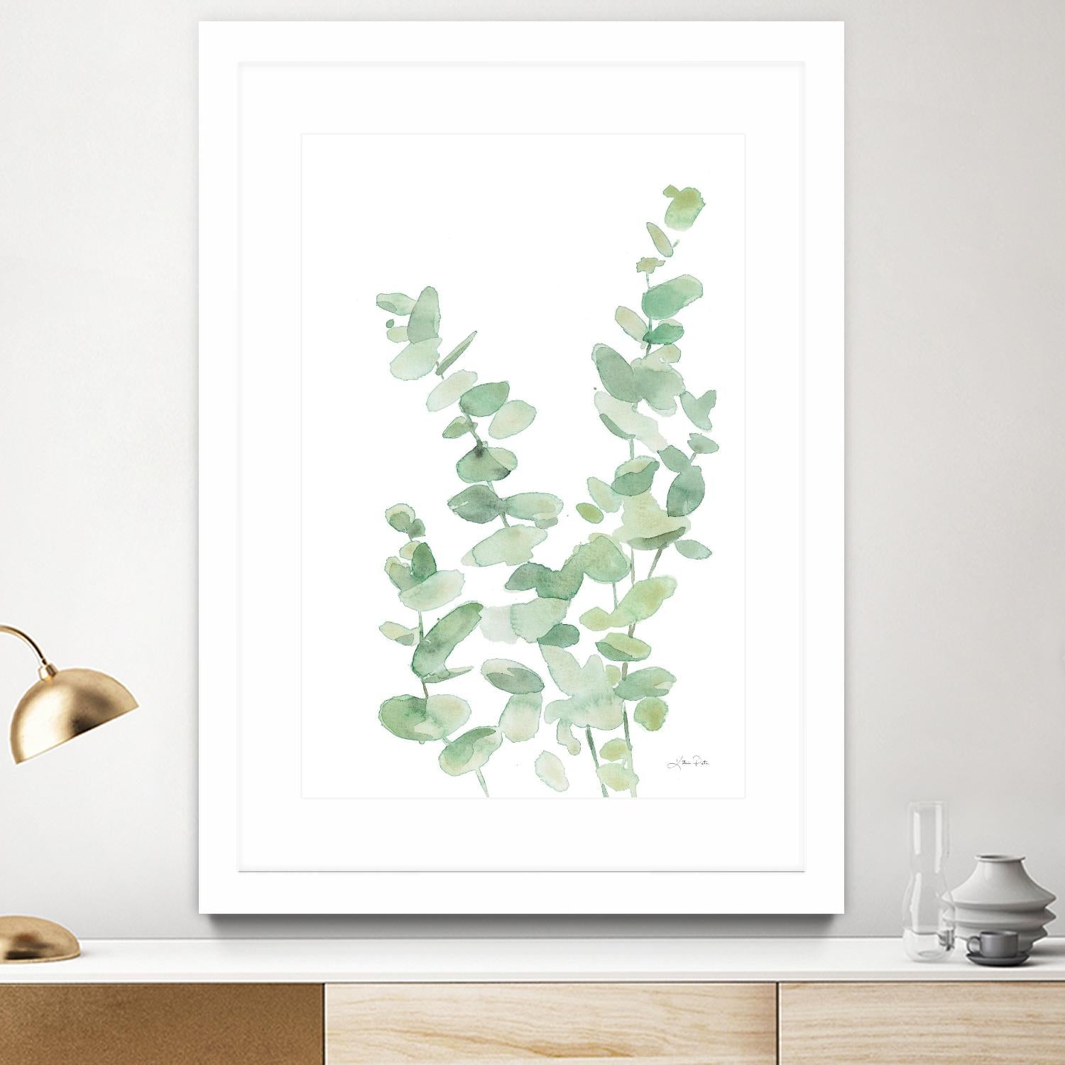Eucalyptus II by Katrina Pete on GIANT ART - green botanical eucalyptus plants