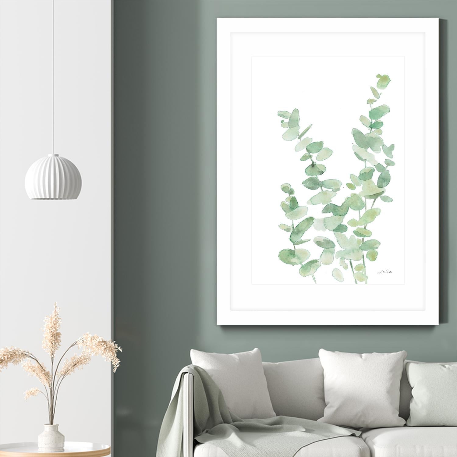 Eucalyptus II by Katrina Pete on GIANT ART - green botanical eucalyptus plants