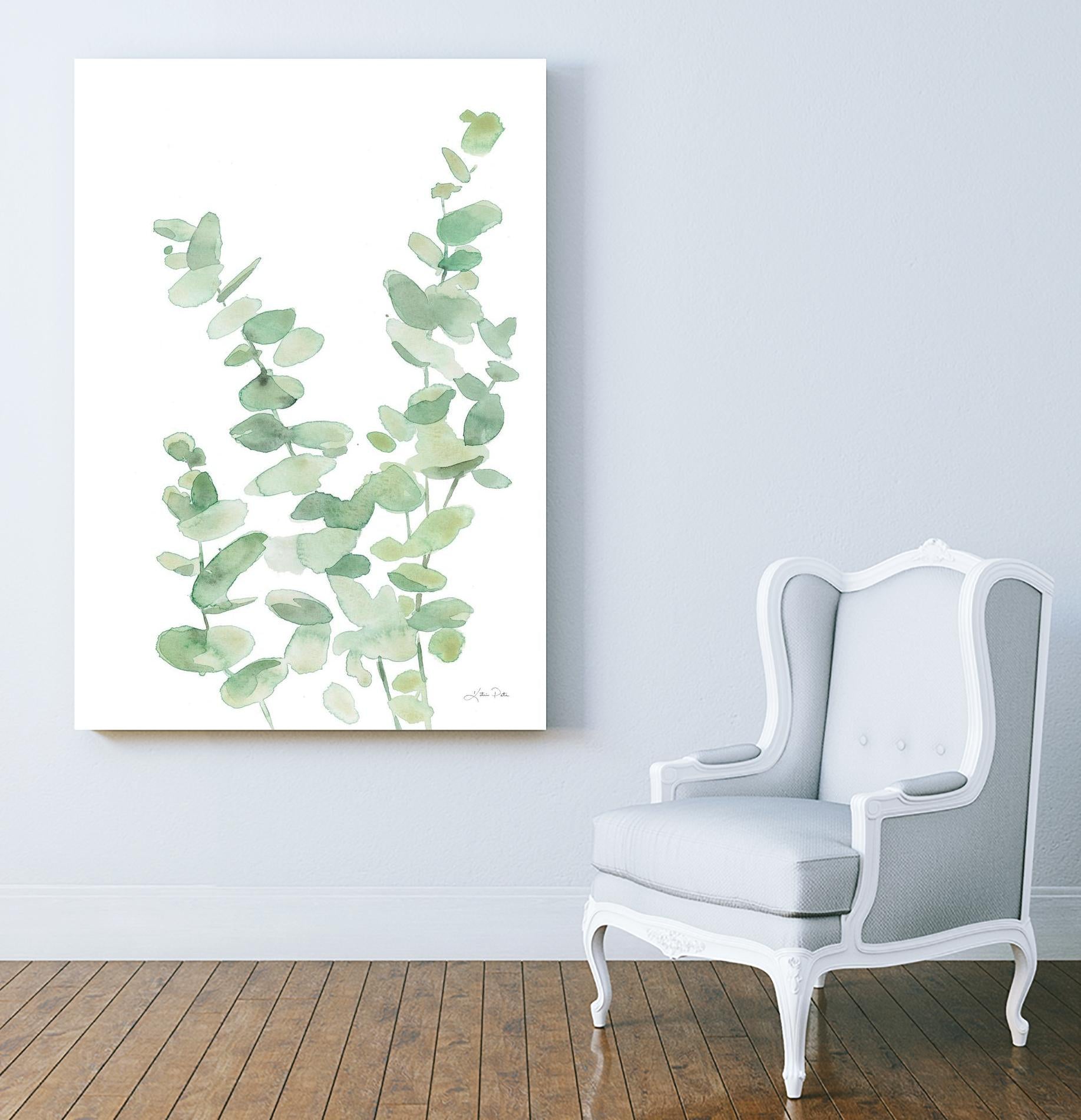 Eucalyptus II by Katrina Pete on GIANT ART - green botanical eucalyptus plants