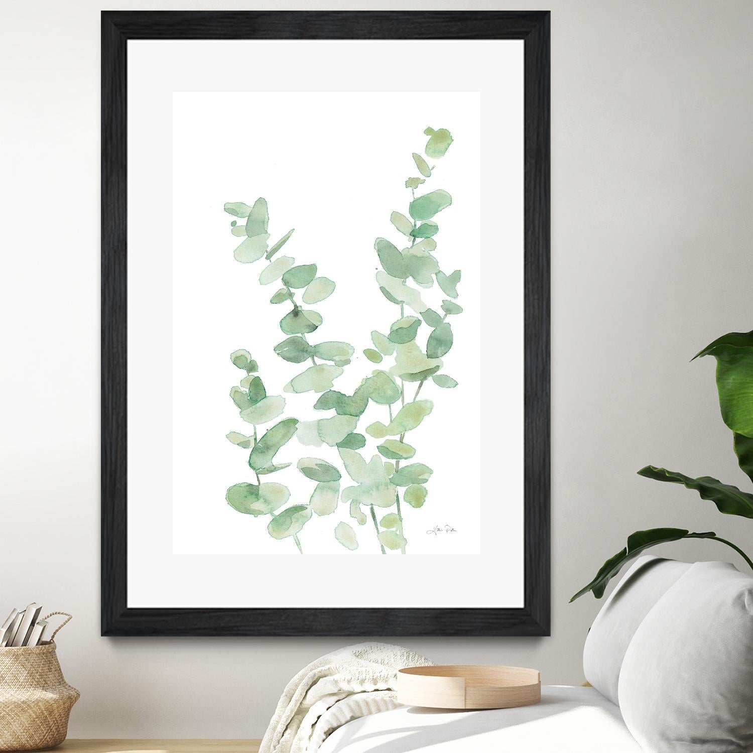 Eucalyptus II by Katrina Pete on GIANT ART - green botanical eucalyptus plants