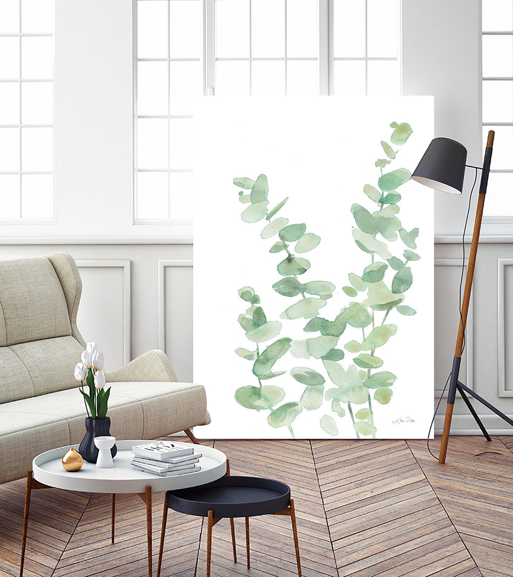 Eucalyptus II by Katrina Pete on GIANT ART - green botanical eucalyptus plants