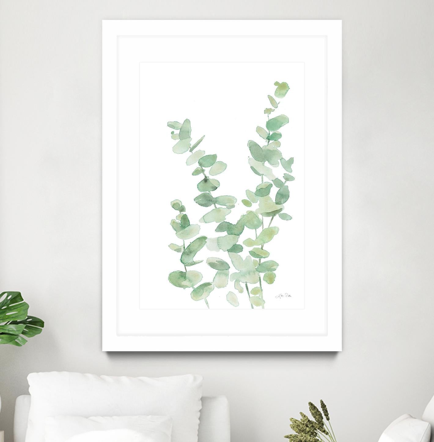 Eucalyptus II by Katrina Pete on GIANT ART - green botanical eucalyptus plants