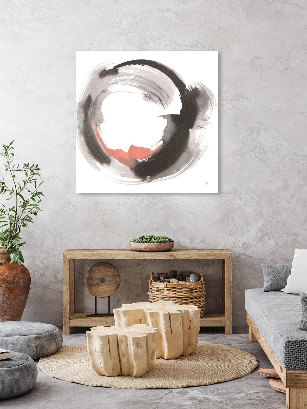 Hake Clay IV by Chris Paschke on GIANT ART - pink shapes hake brush