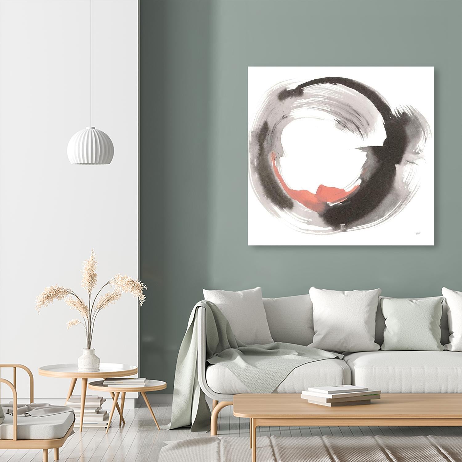 Hake Clay IV by Chris Paschke on GIANT ART - pink shapes hake brush