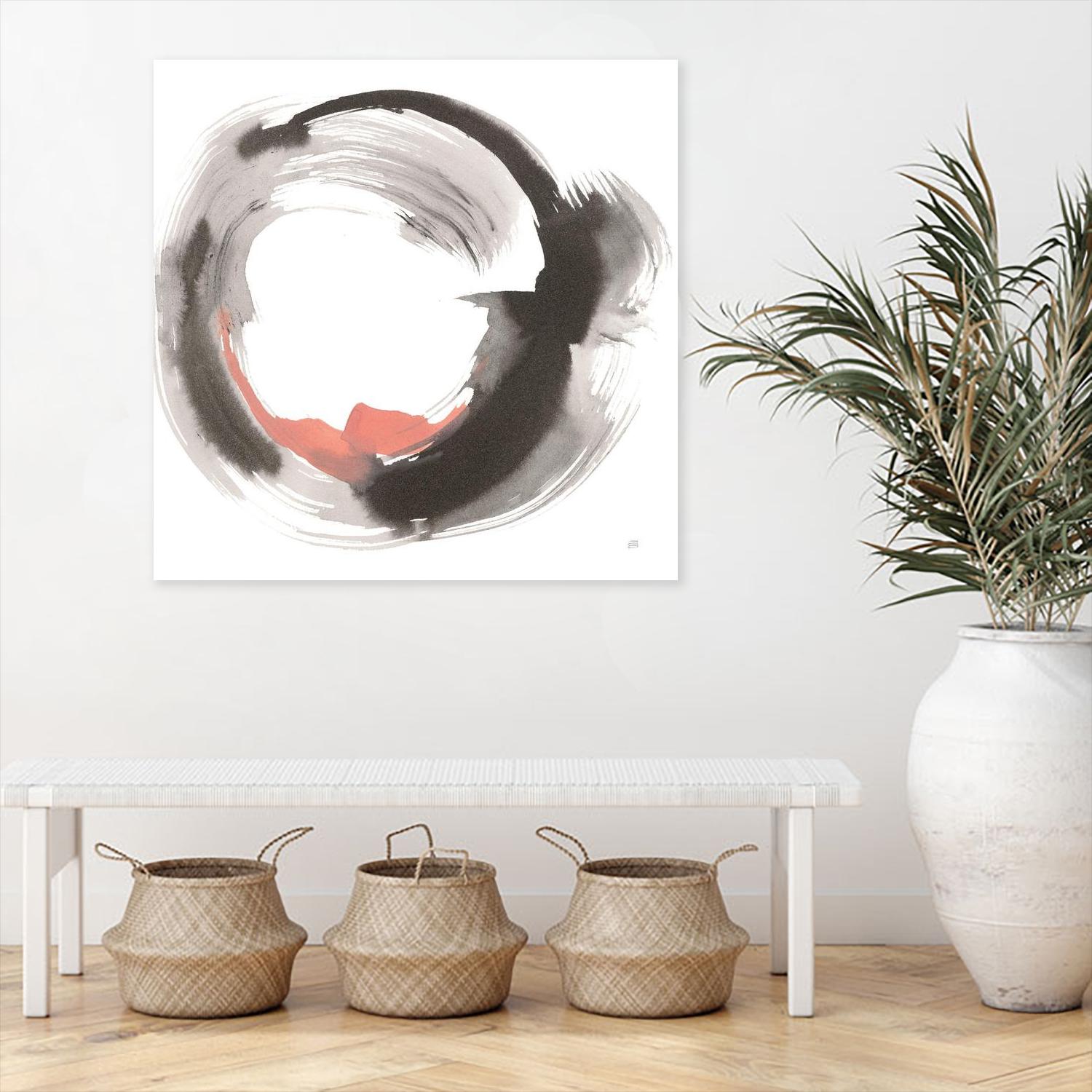 Hake Clay IV by Chris Paschke on GIANT ART - pink shapes hake brush