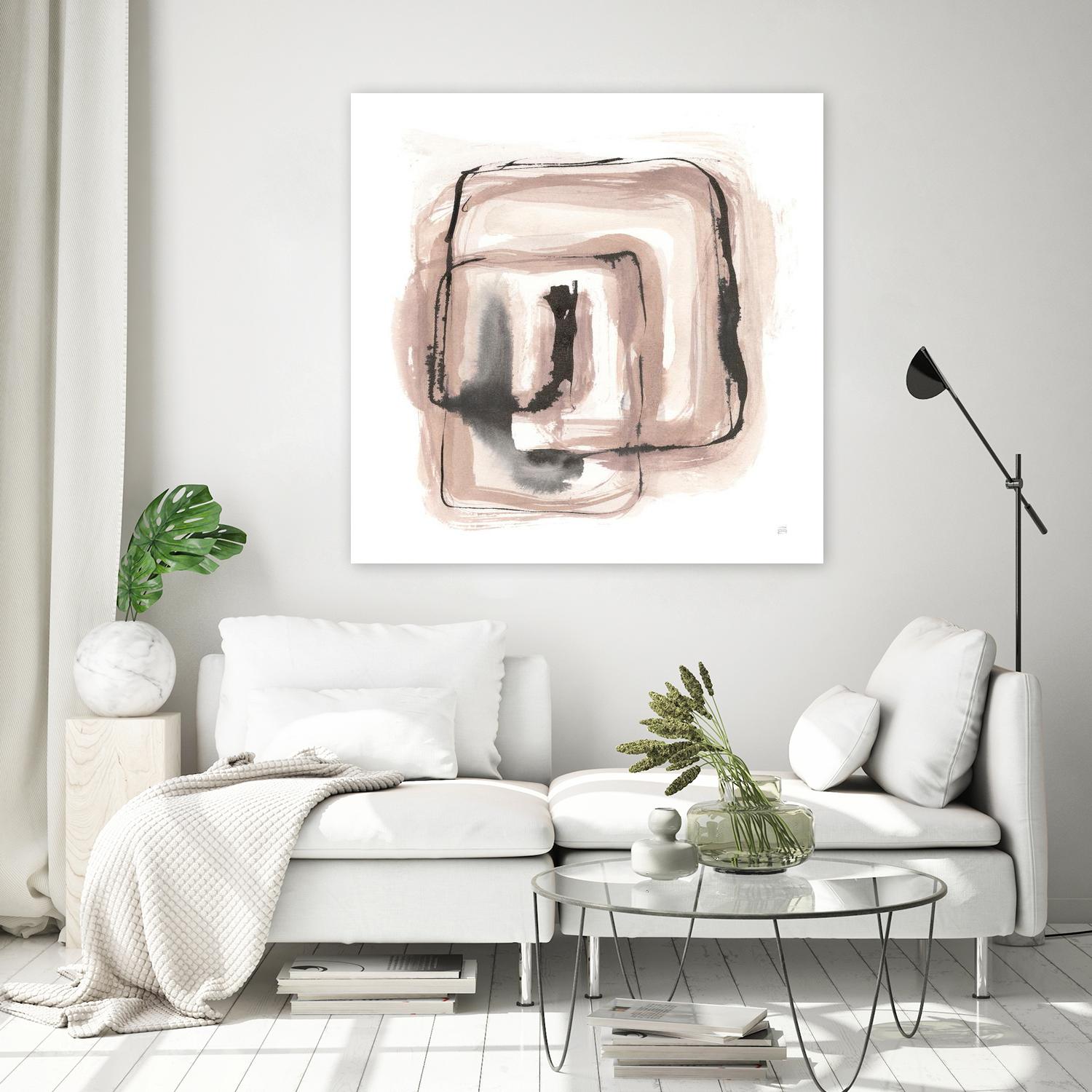 Lost in Squares III by Chris Paschke on GIANT ART - white linear gray