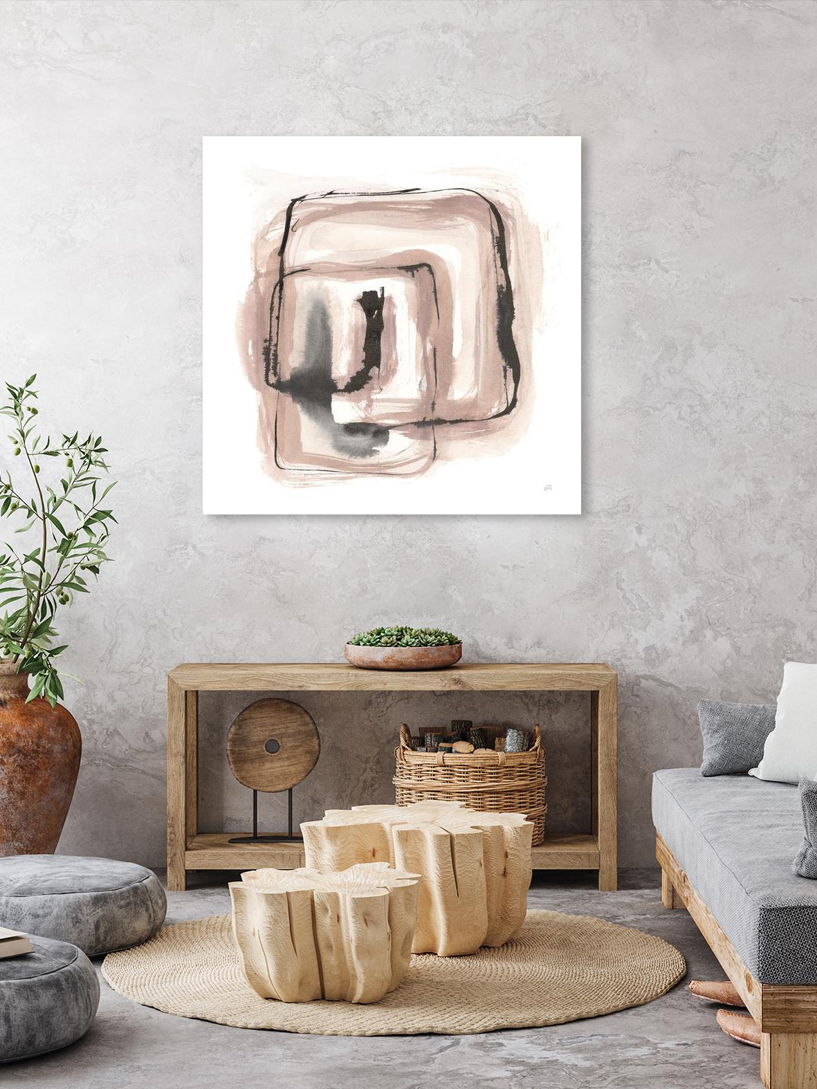 Lost in Squares III by Chris Paschke on GIANT ART - white linear gray