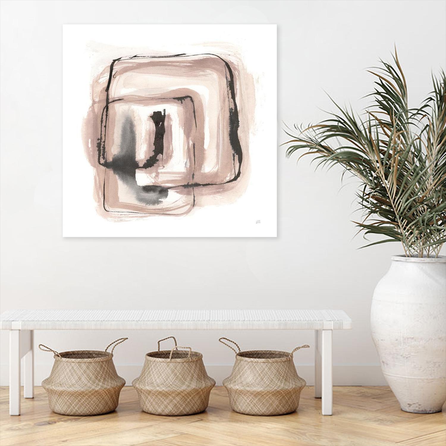 Lost in Squares III by Chris Paschke on GIANT ART - white linear gray