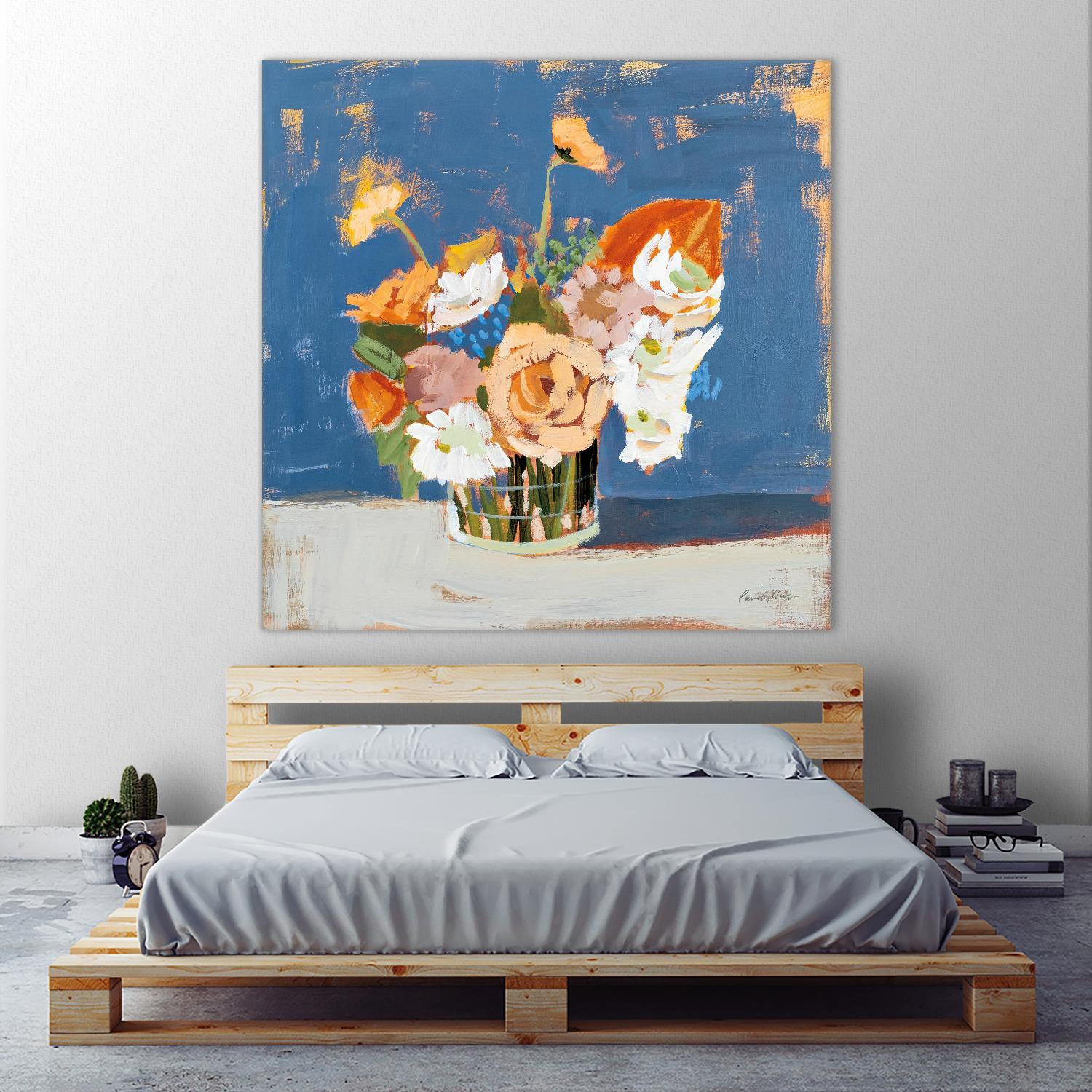 Peach and White Bouquet by Pamela Munger on GIANT ART - abstract abstract