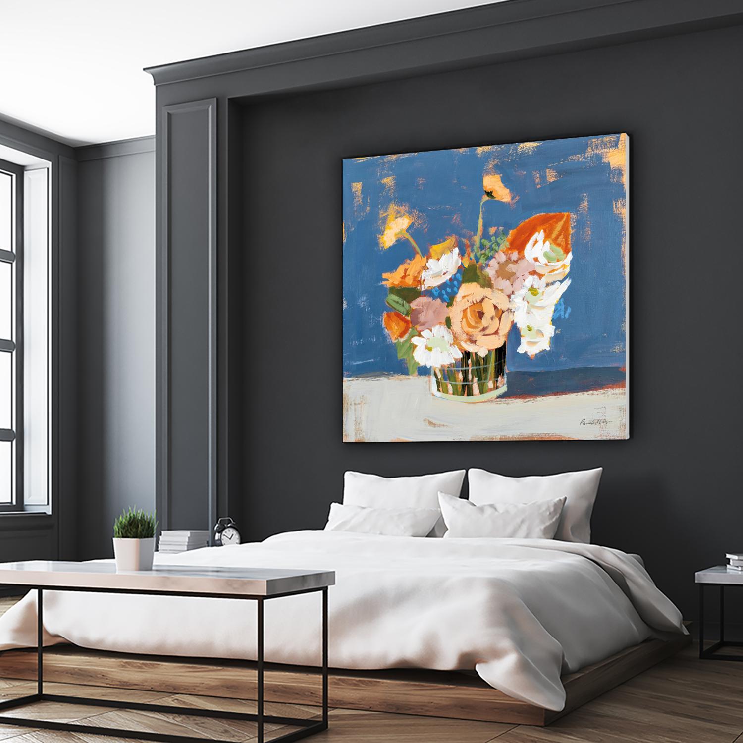 Peach and White Bouquet by Pamela Munger on GIANT ART - abstract abstract