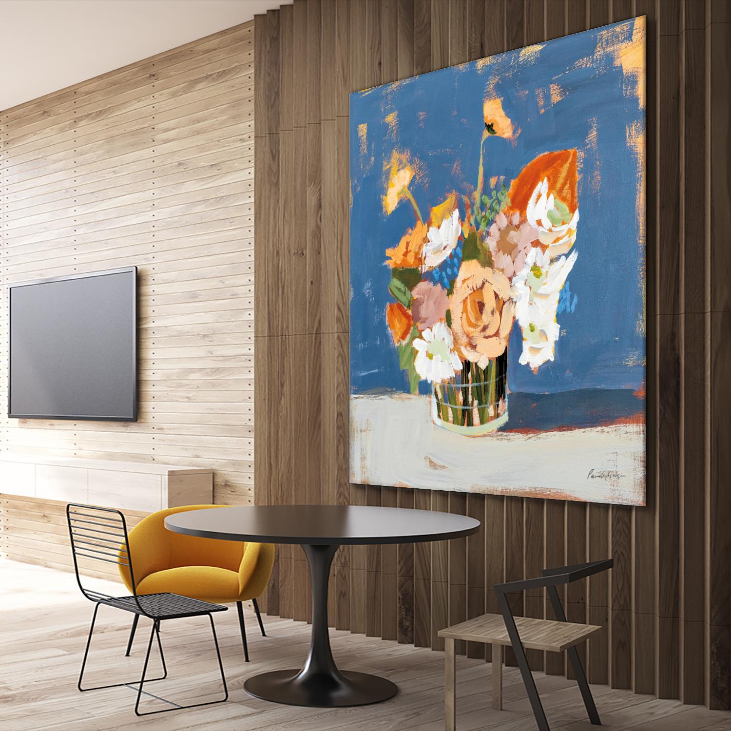 Peach and White Bouquet by Pamela Munger on GIANT ART - abstract abstract