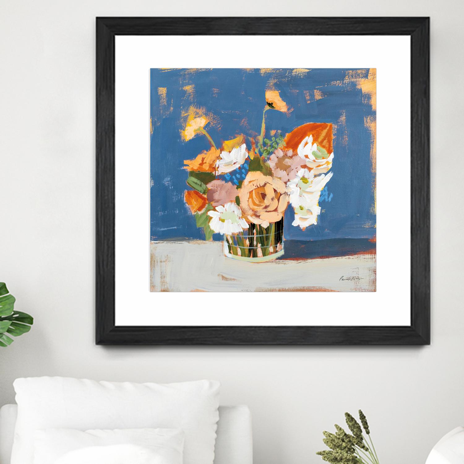Peach and White Bouquet by Pamela Munger on GIANT ART - abstract abstract