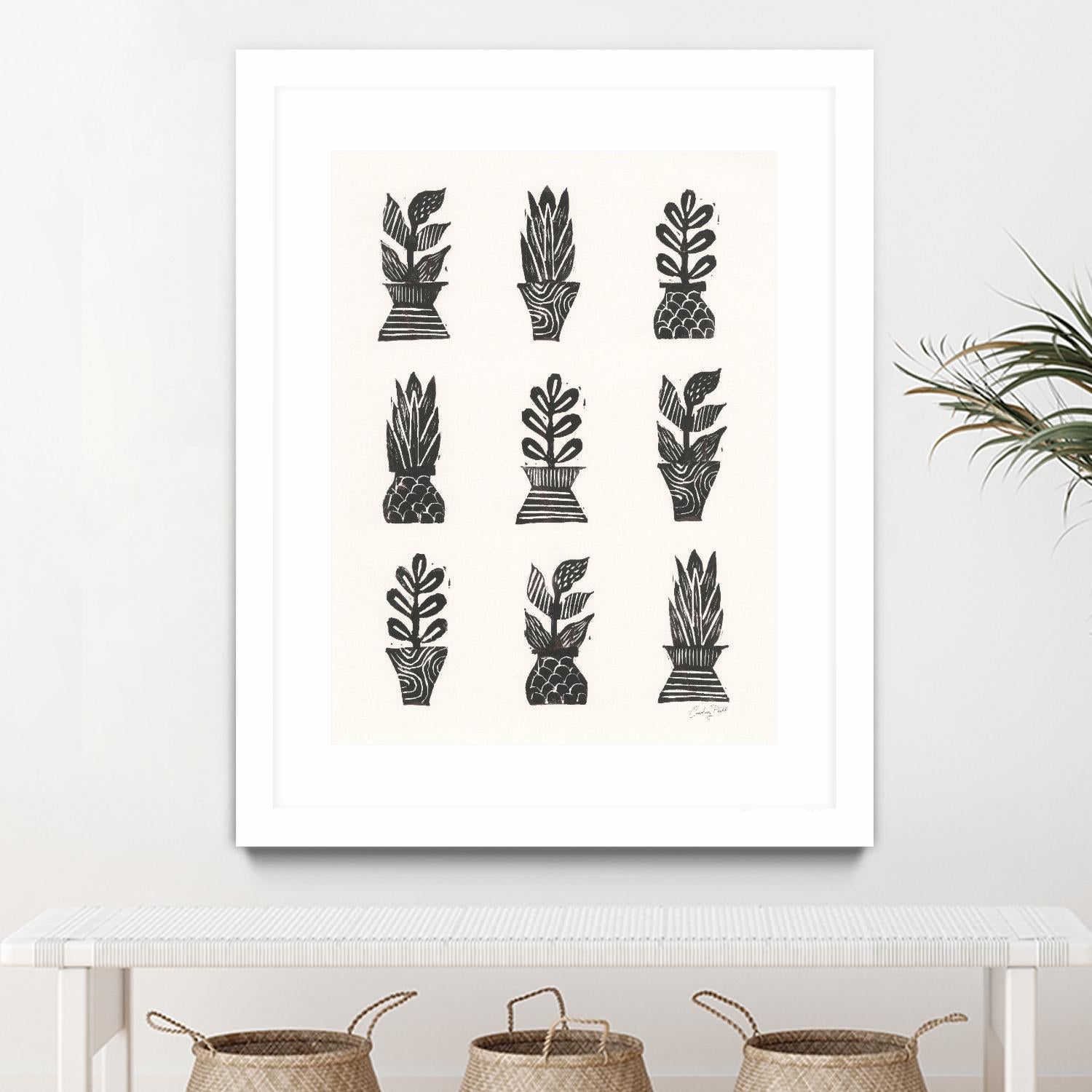 Planted by Courtney Prahl on GIANT ART - white botanical stems