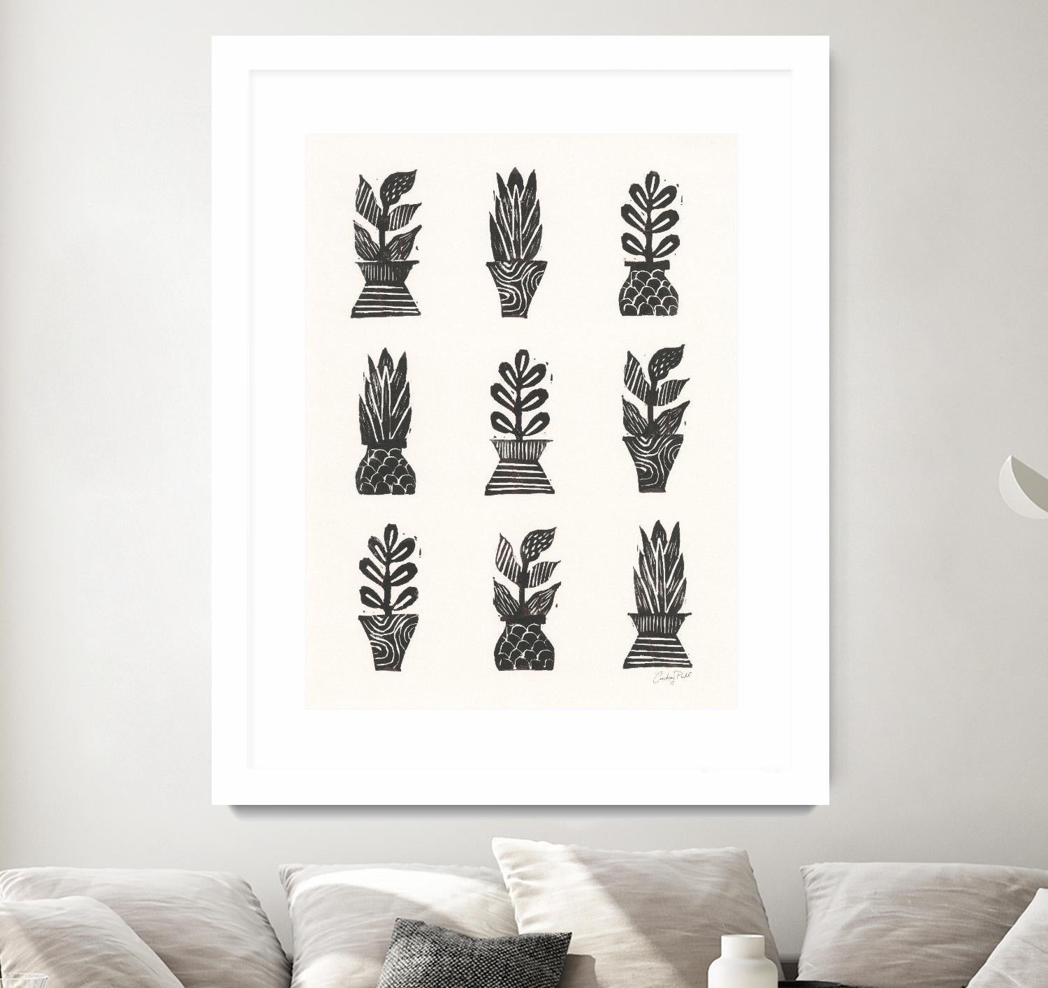 Planted by Courtney Prahl on GIANT ART - white botanical stems