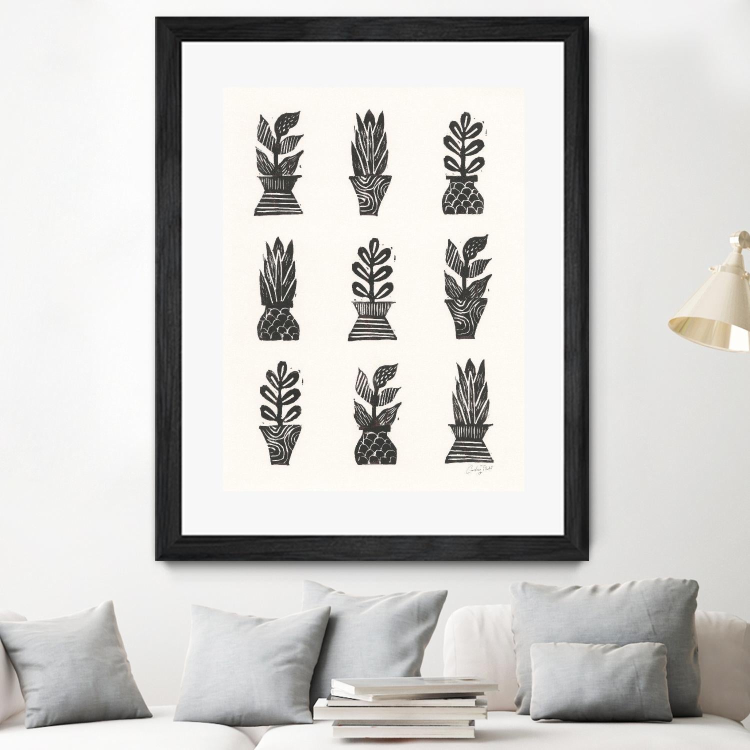 Planted by Courtney Prahl on GIANT ART - white botanical stems