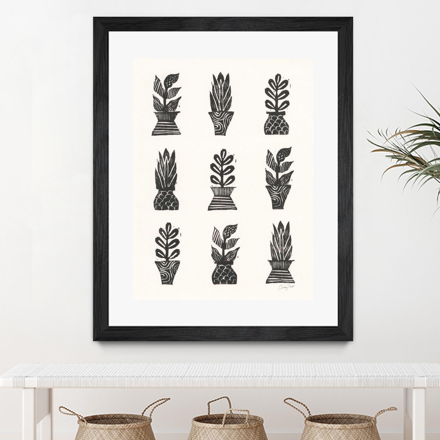 Planted by Courtney Prahl on GIANT ART - white botanical stems