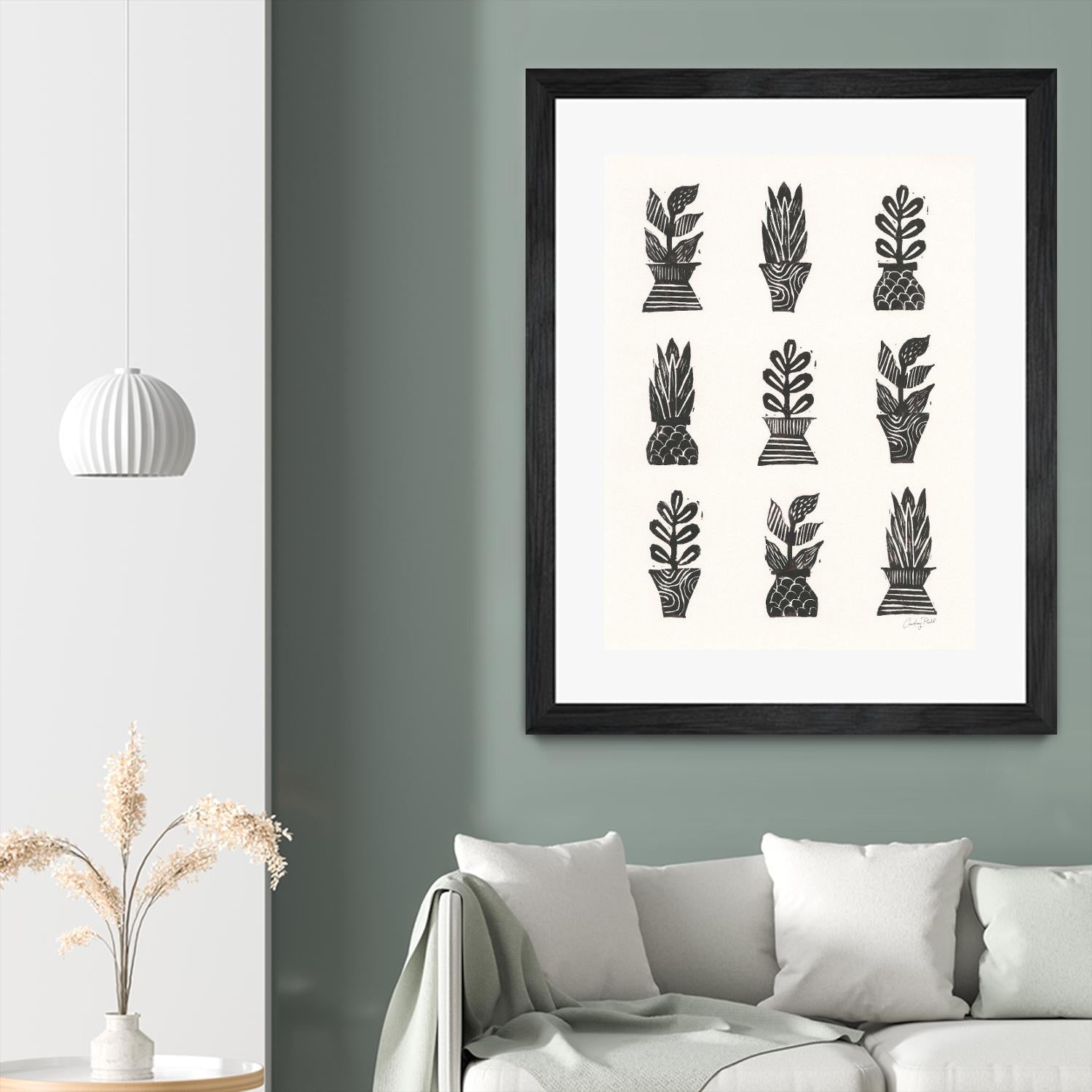 Planted by Courtney Prahl on GIANT ART - white botanical stems