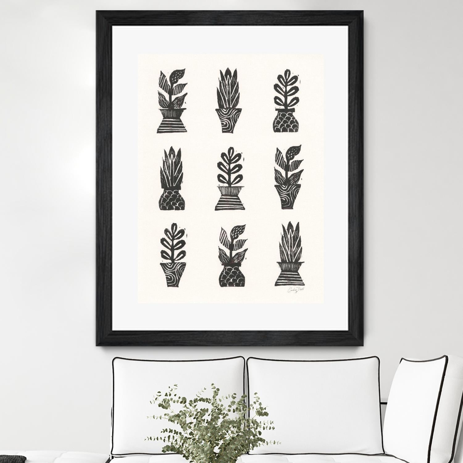 Planted by Courtney Prahl on GIANT ART - white botanical stems