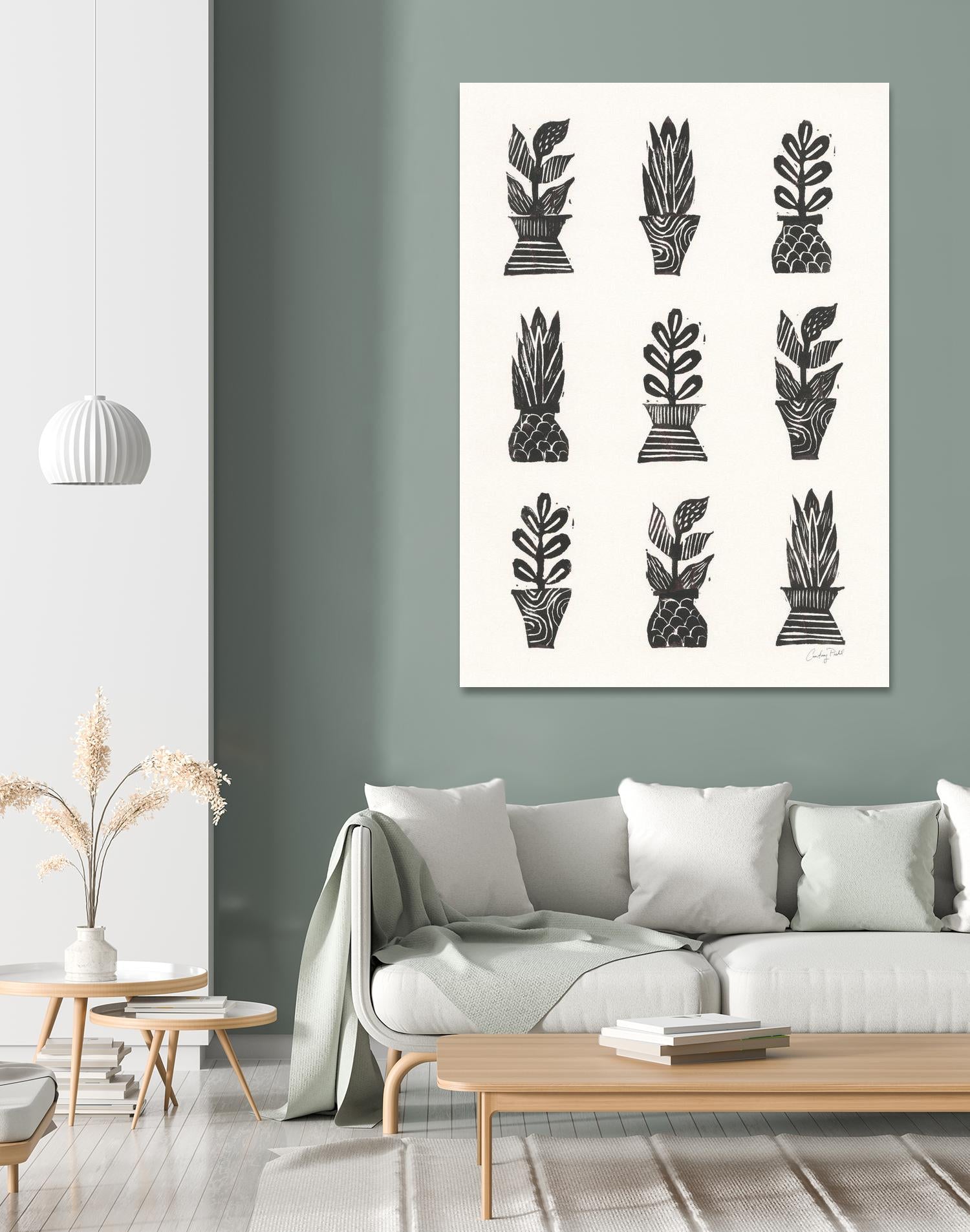 Planted by Courtney Prahl on GIANT ART - white botanical stems