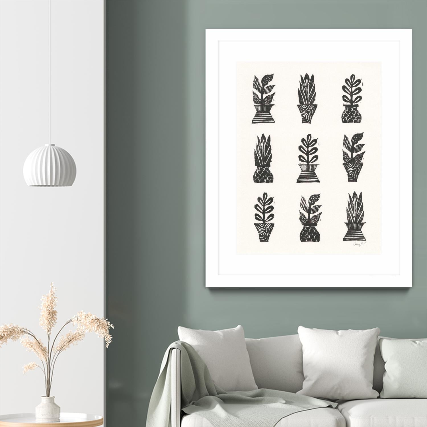 Planted by Courtney Prahl on GIANT ART - white botanical stems